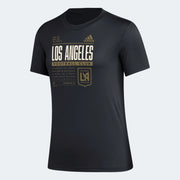 adidas 2023 LAFC Women's Pre-Game Tee - Black-White