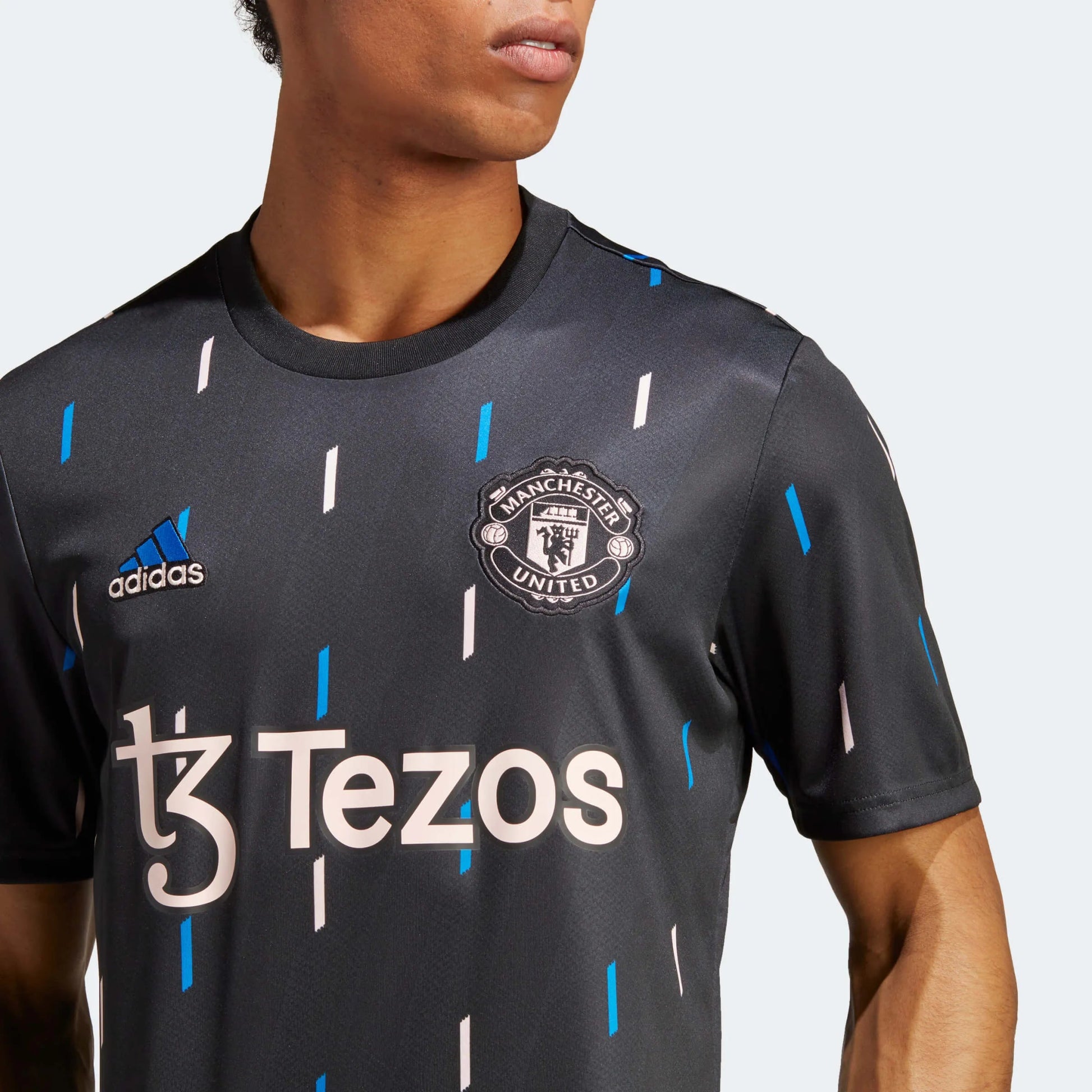 adidas 2023 Manchester United Pre-Match Jersey - Black-Pink-Blue