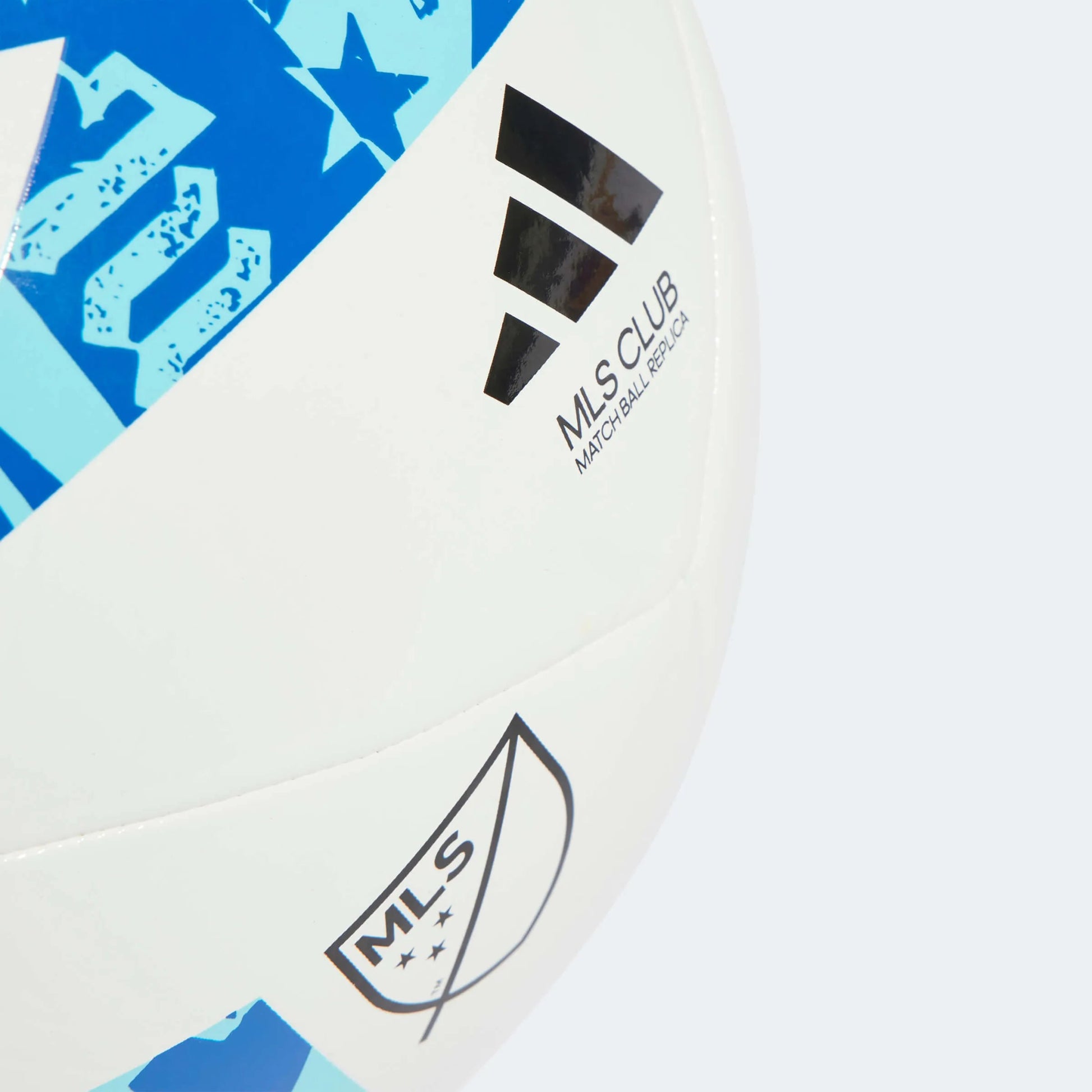 adidas 2023 MLS Club Ball - White-Blue-Cyan (Detail 1)