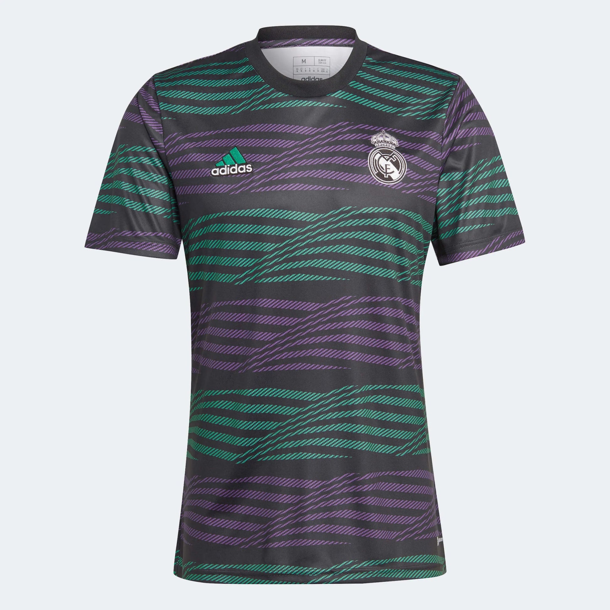 adidas 2023 Real Madrid Pre-Match Jersey - Black-Purple-Green