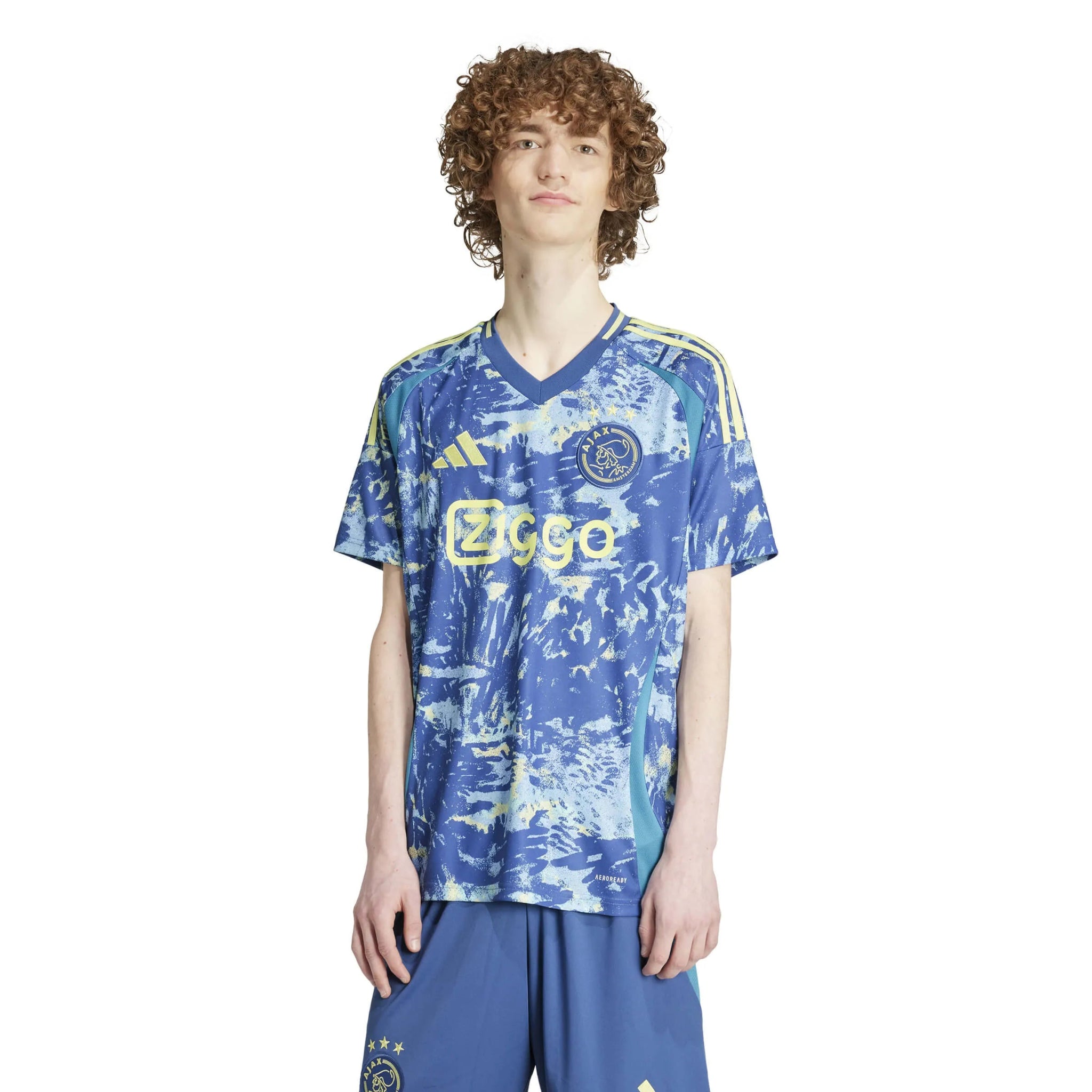 adidas 2024-25 Ajax Men's Stadium Away Jersey (Model - Front)