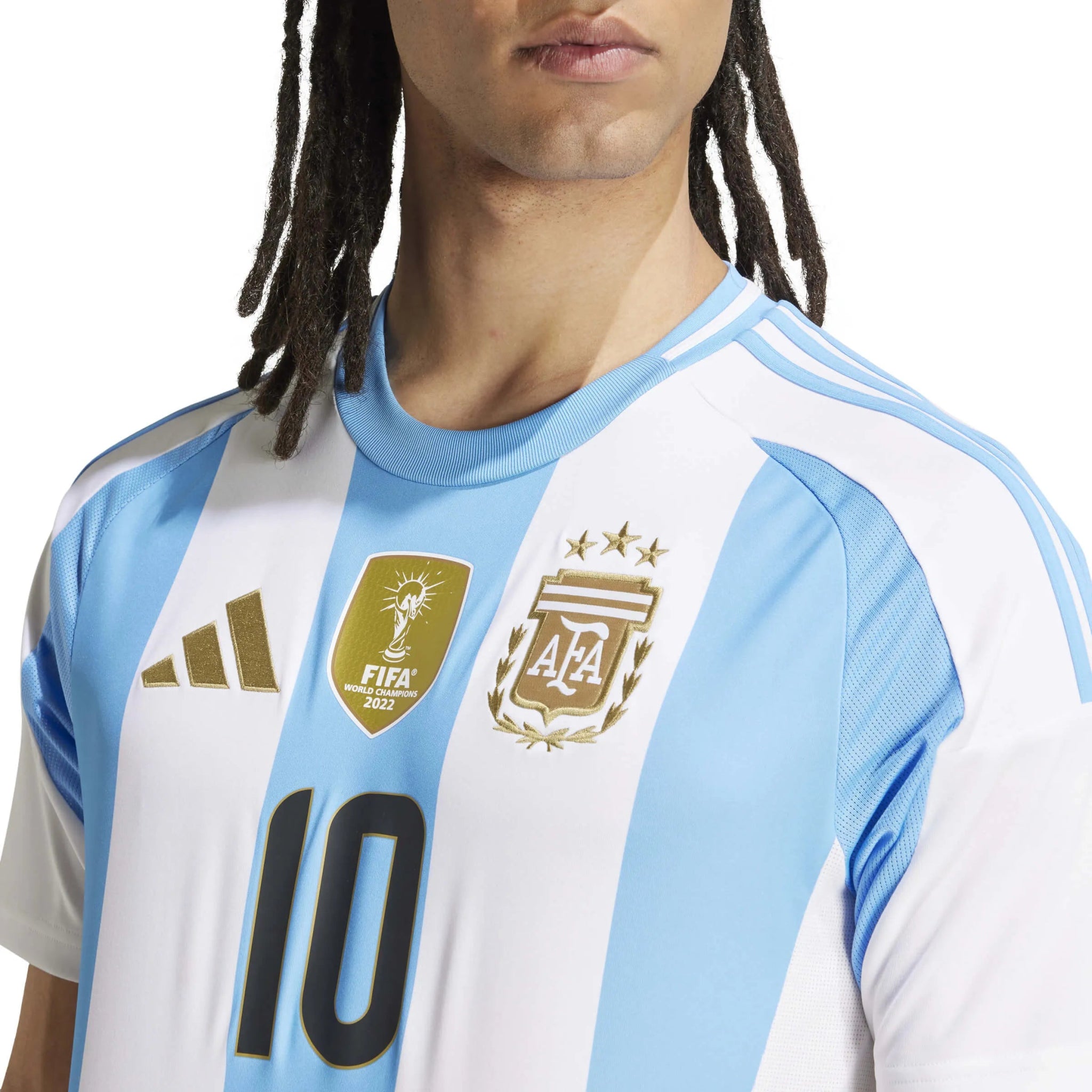 adidas 2024-25 Argentina Stadium Home Messi #10 Jersey