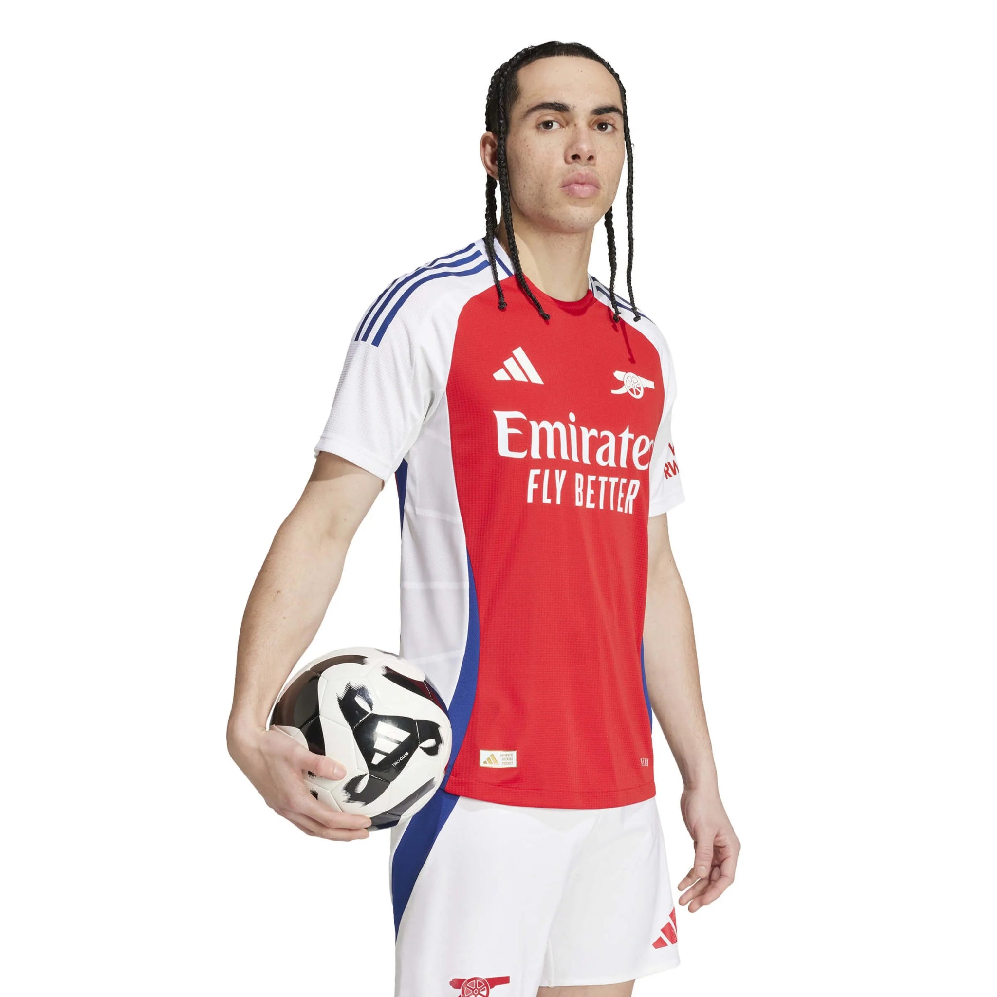 adidas 2024-25 Arsenal Men's Authentic Home Jersey (Model - Side)