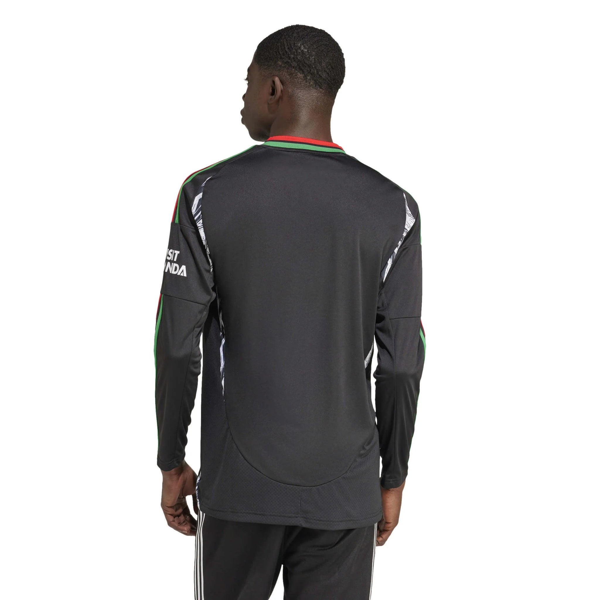 adidas 2024-25 Arsenal Men's Stadium Away Long-Sleeve Jersey (Model - Back)