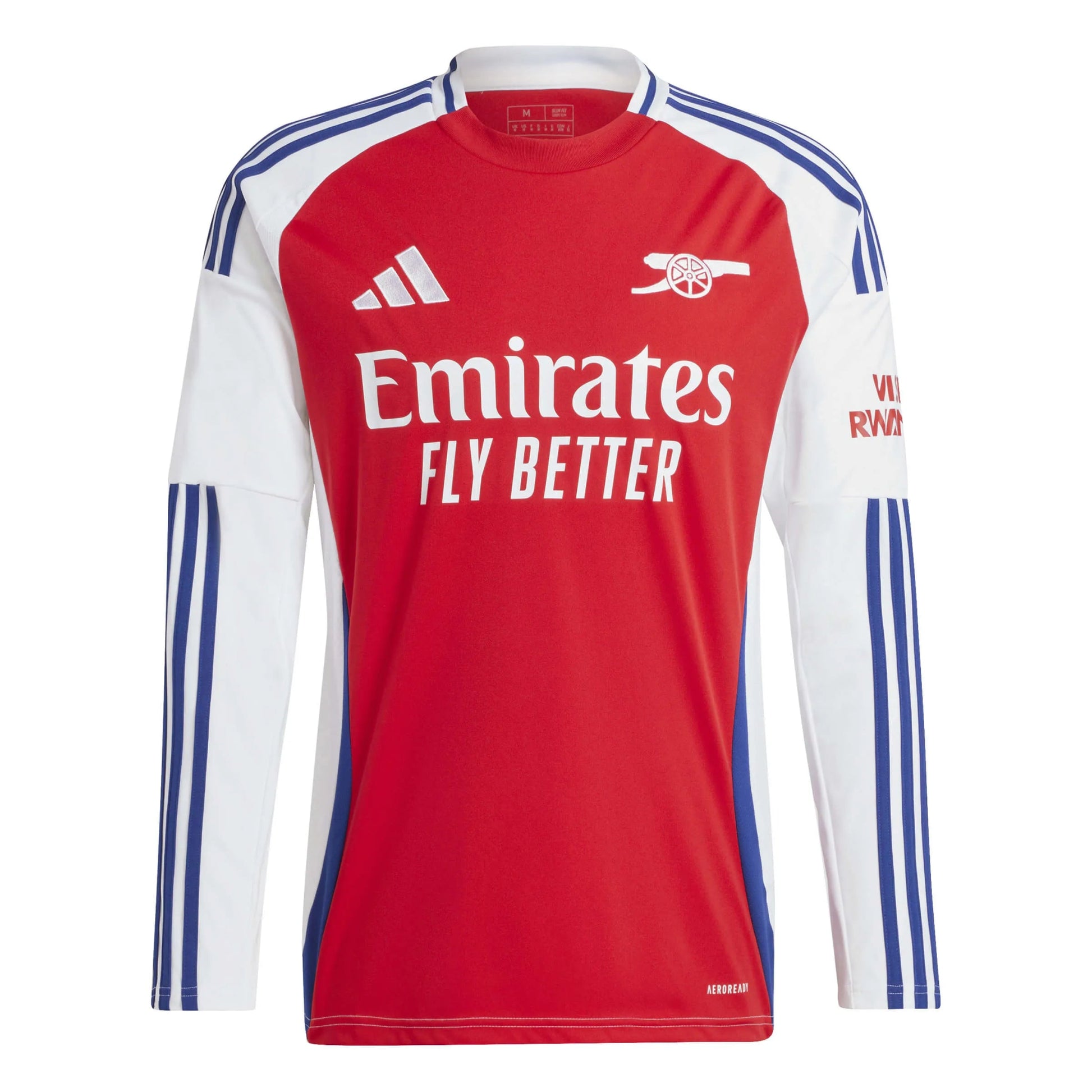 adidas 2024-25 Arsenal Men's Stadium Home Long-Sleeve Soccer