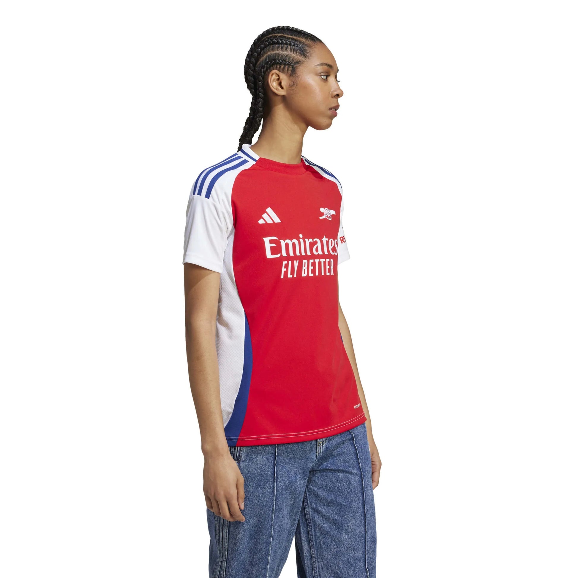 adidas 2024-25 Arsenal Women's Stadium Home Jersey (Model - Side)