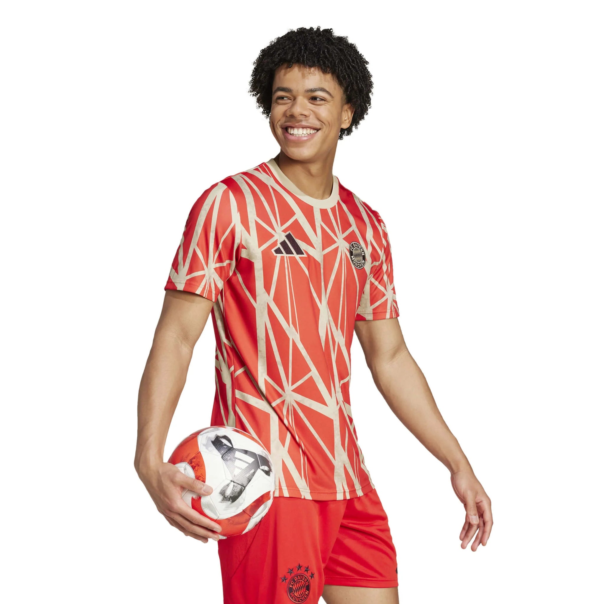 adidas 2024-25 Bayern Munich Men's Pre-Match Jerseys (Model - Side)