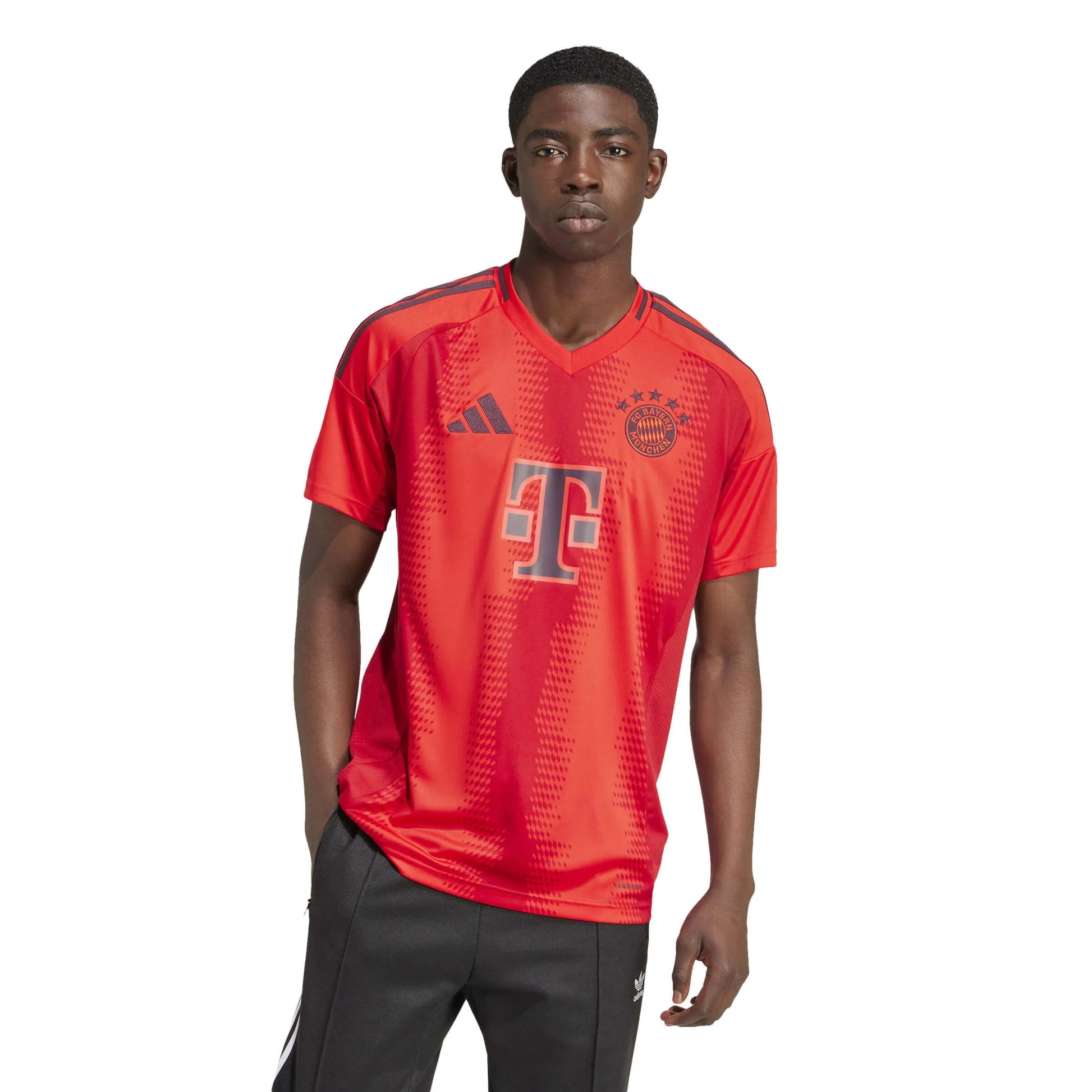 adidas 2024-25 Bayern Munich Men's Stadium Home Jersey (Model - Front)