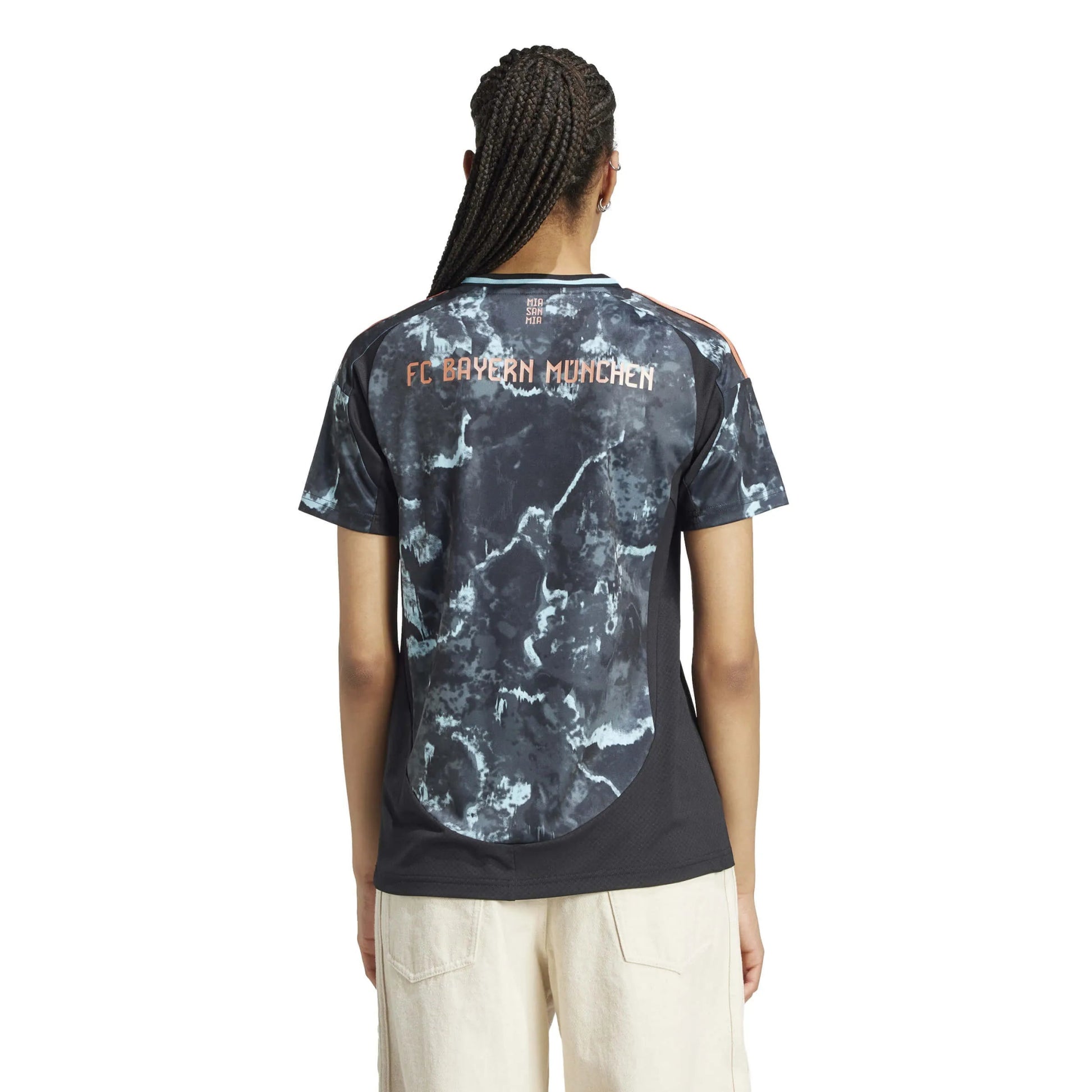 adidas 2024-25 Bayern Munich Women's Stadium Away Jersey (Model - Back)