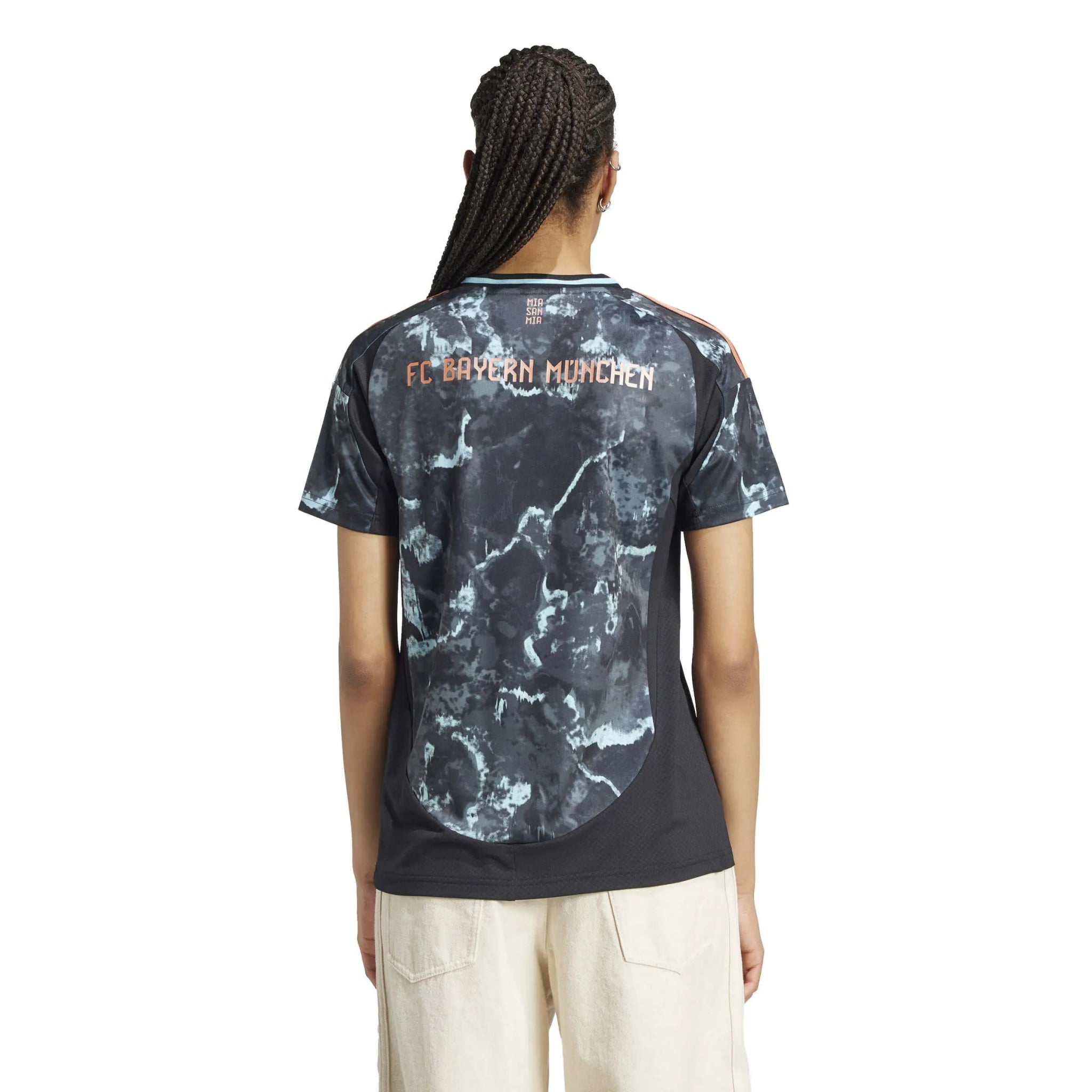 adidas 2024-25 Bayern Munich Women's Stadium Away Jersey (Model - Back)