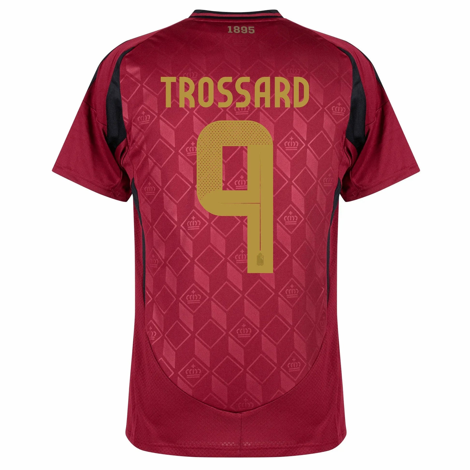 adidas 2024-25 Belgium Men's Stadium Home Jersey (Trossard)