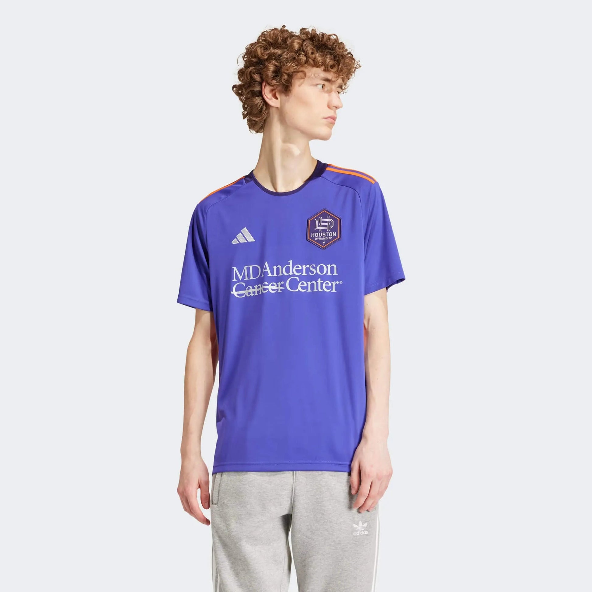 adidas 2024-25 Houston Dynamo Mens Stadium Away Jersey (Model - Front)