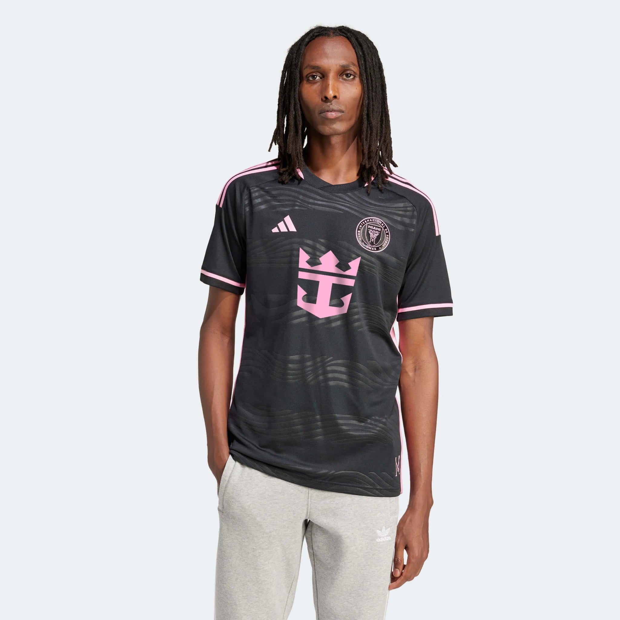 adidas 2024-25 Inter Miami Men's Authentic Away Jersey (Model - Front)