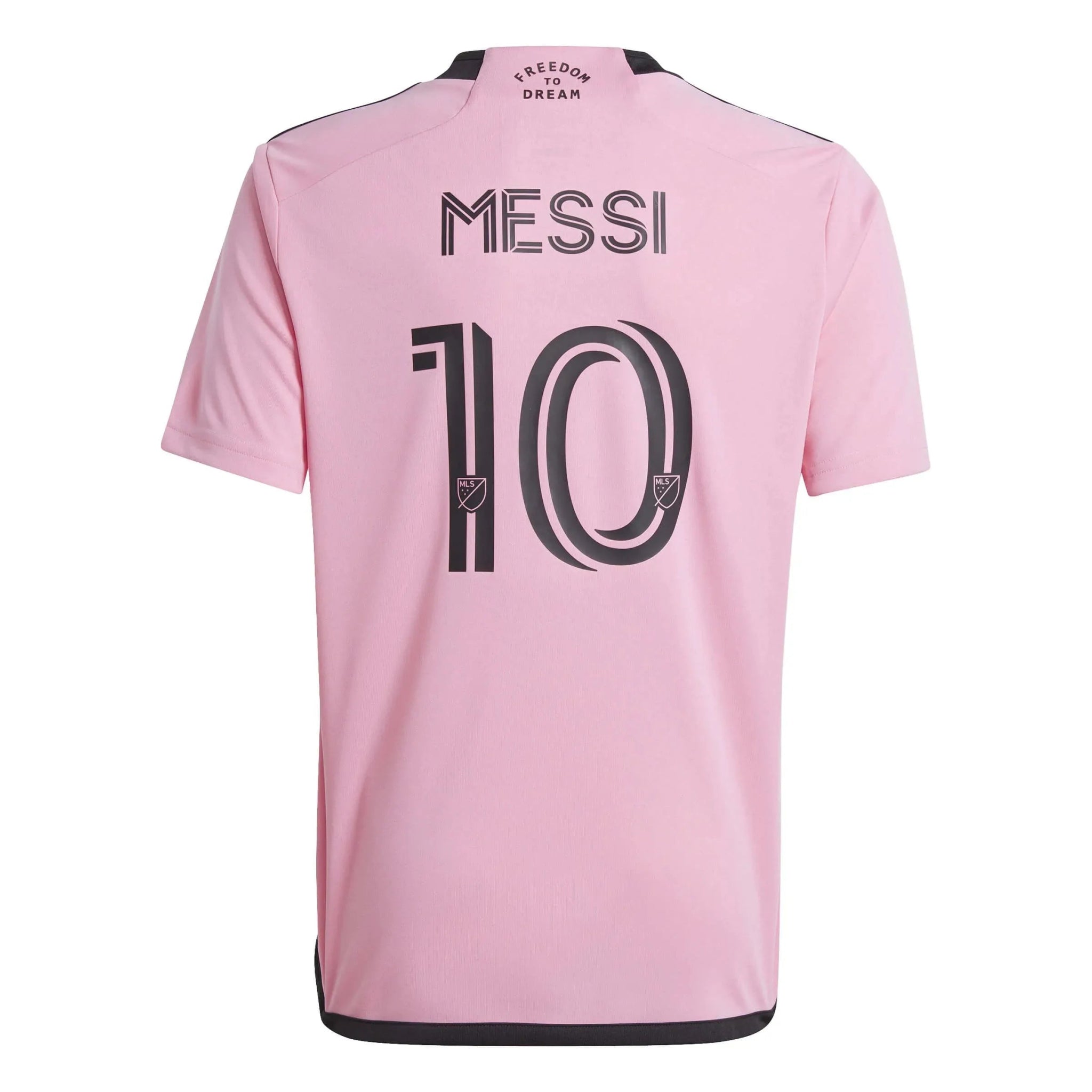 adidas 2024-25 Inter Miami Youth Messi #10 Stadium Home Jersey (Back)