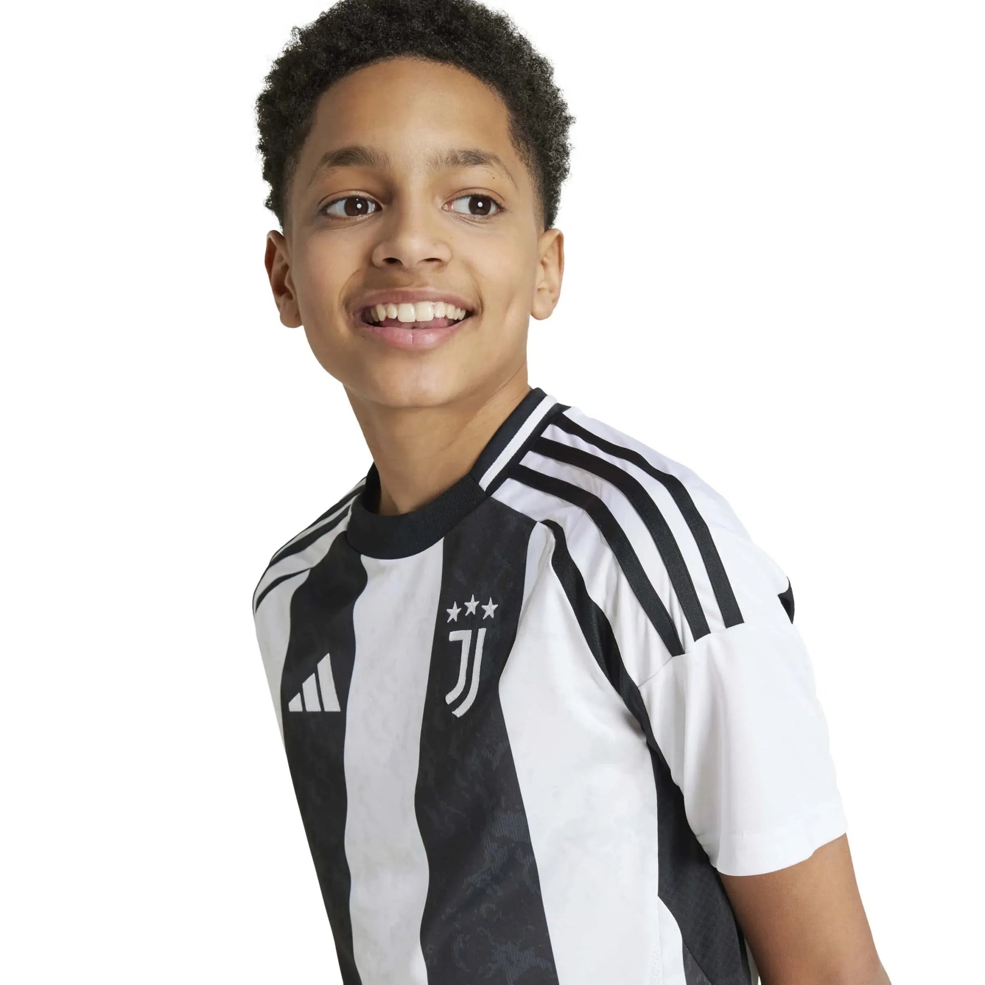 adidas 2024-25 Juventus Youth Stadium Home Jersey (Detail 1)