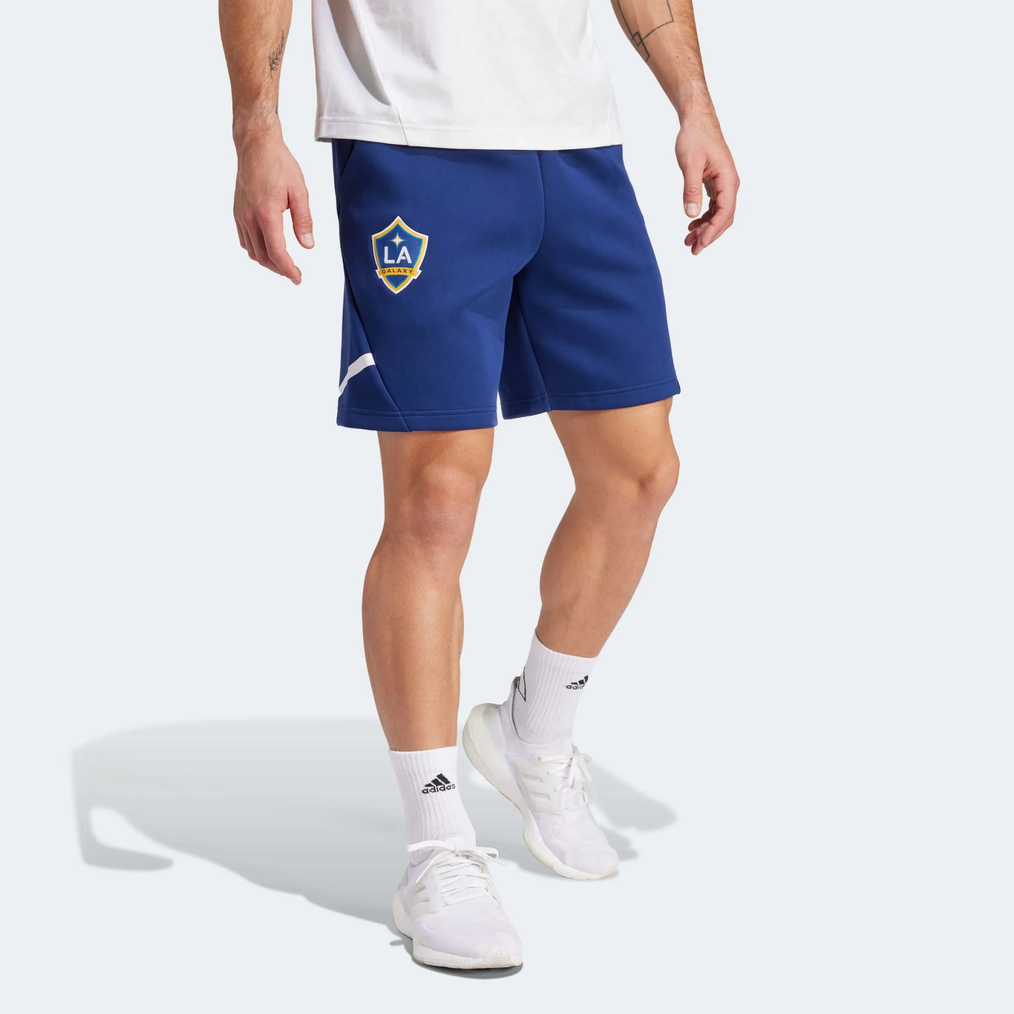 adidas 2024-25 LA Galaxy Men's Designed For Game Day Shorts (Model - Front)
