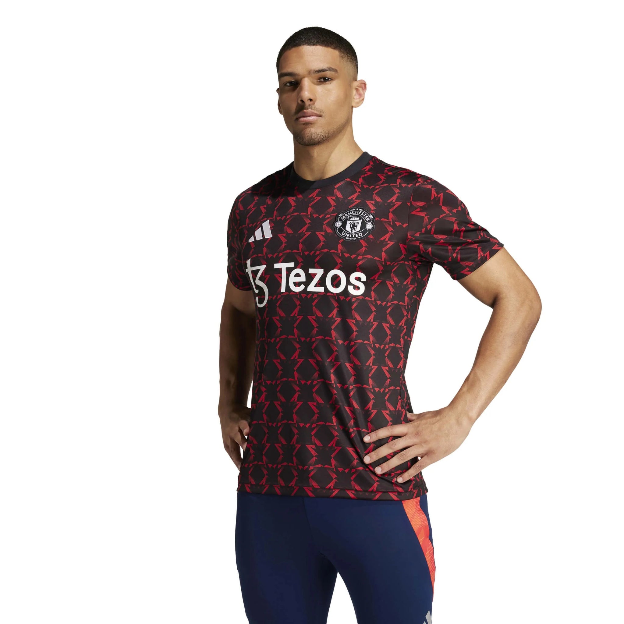 adidas 2024-25 Manchester United Men's Pre-Match Jersey (Model - Front)