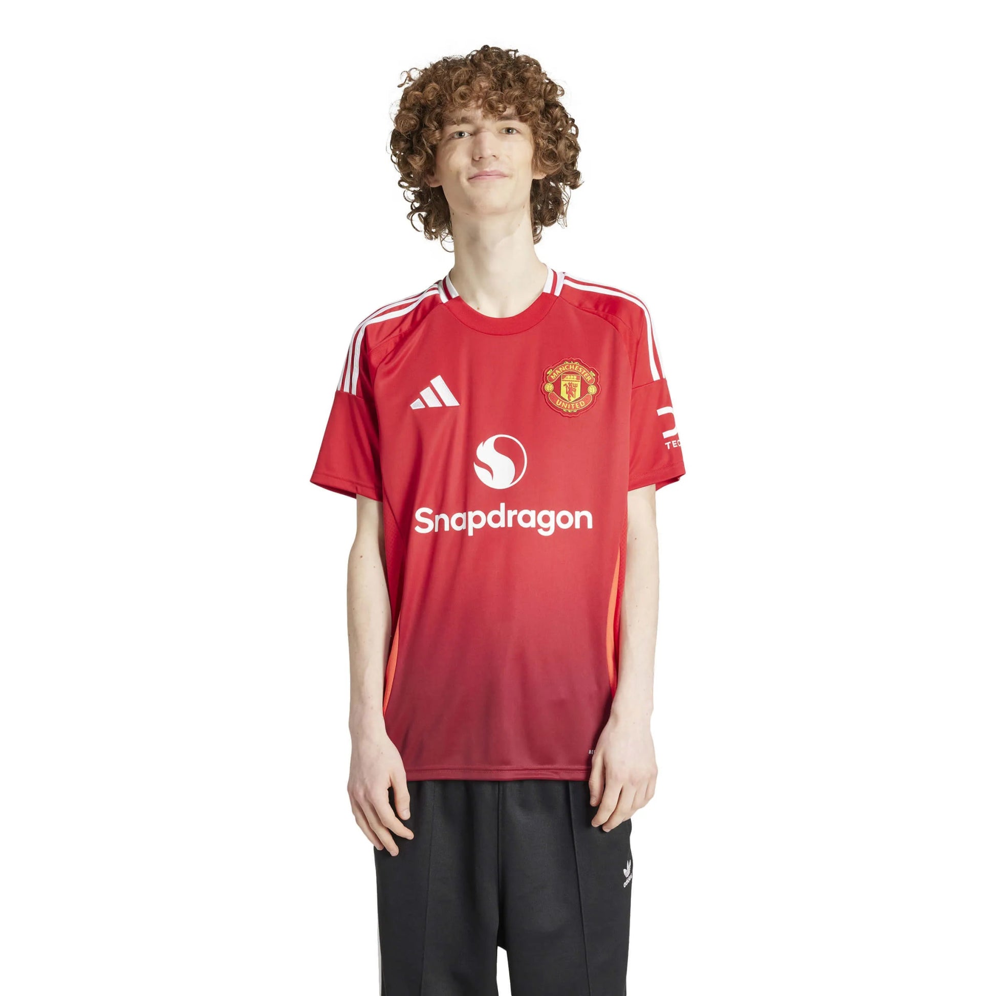 adidas 2024-25 Manchester United Men's Stadium Home Jersey (Model - Front)