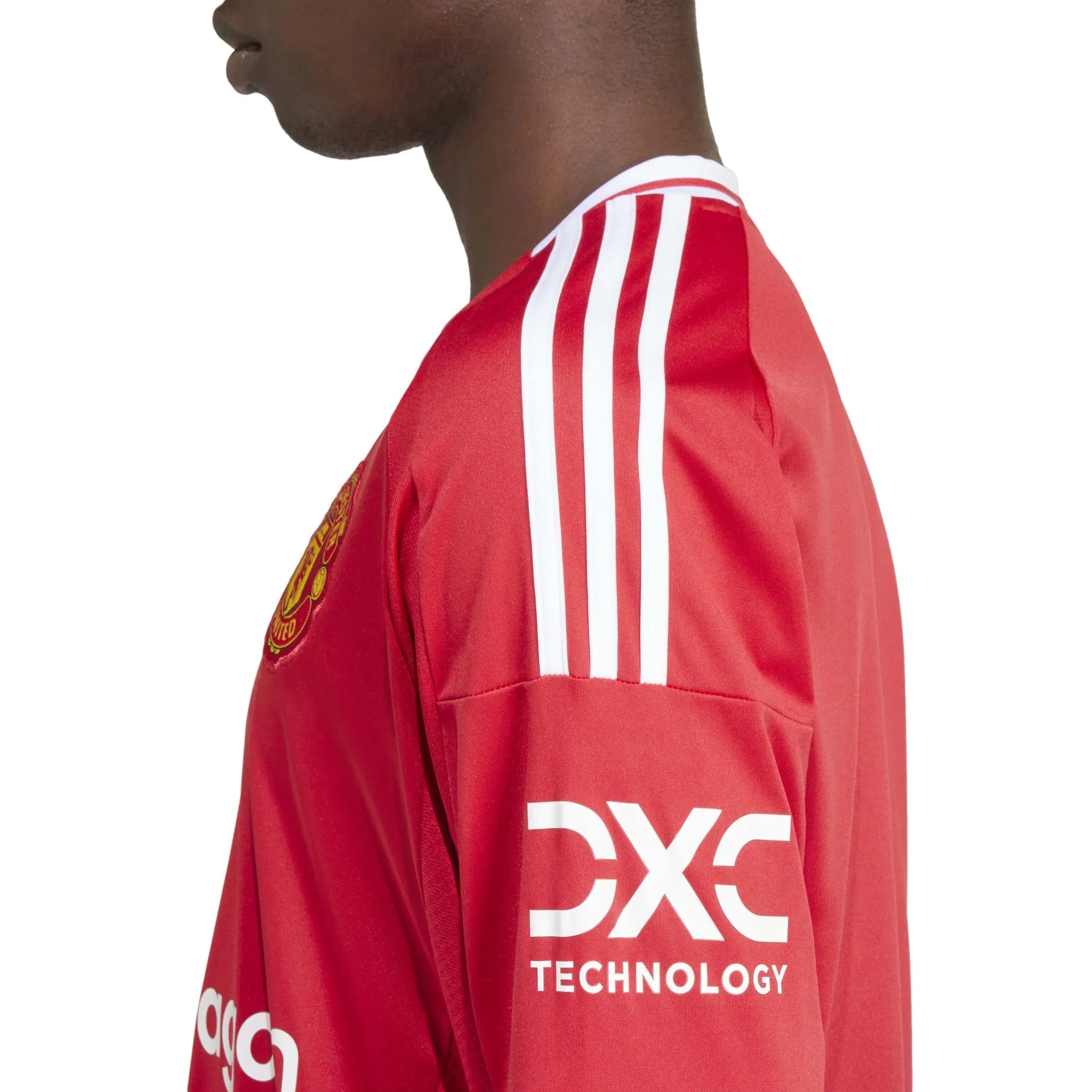 Manchester United 赤 長袖 シャツ adidas 2024-25 Manchester United Men's Stadium Home Long-Sleeve