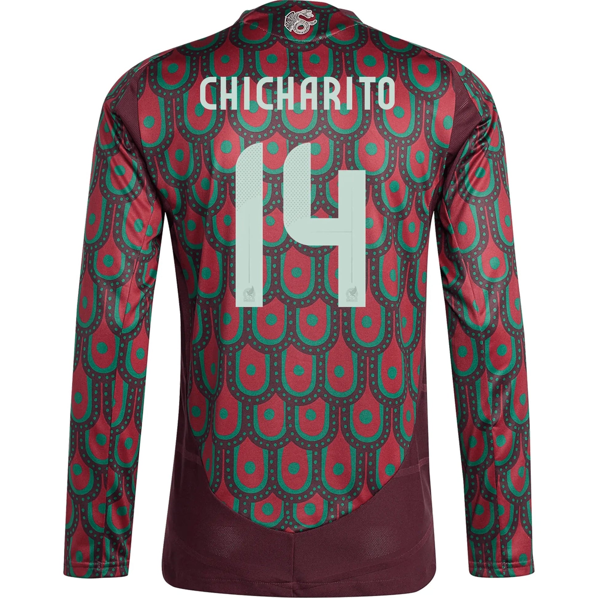adidas 2024-25 Mexico Men's Stadium Home Long-Sleeve Jersey