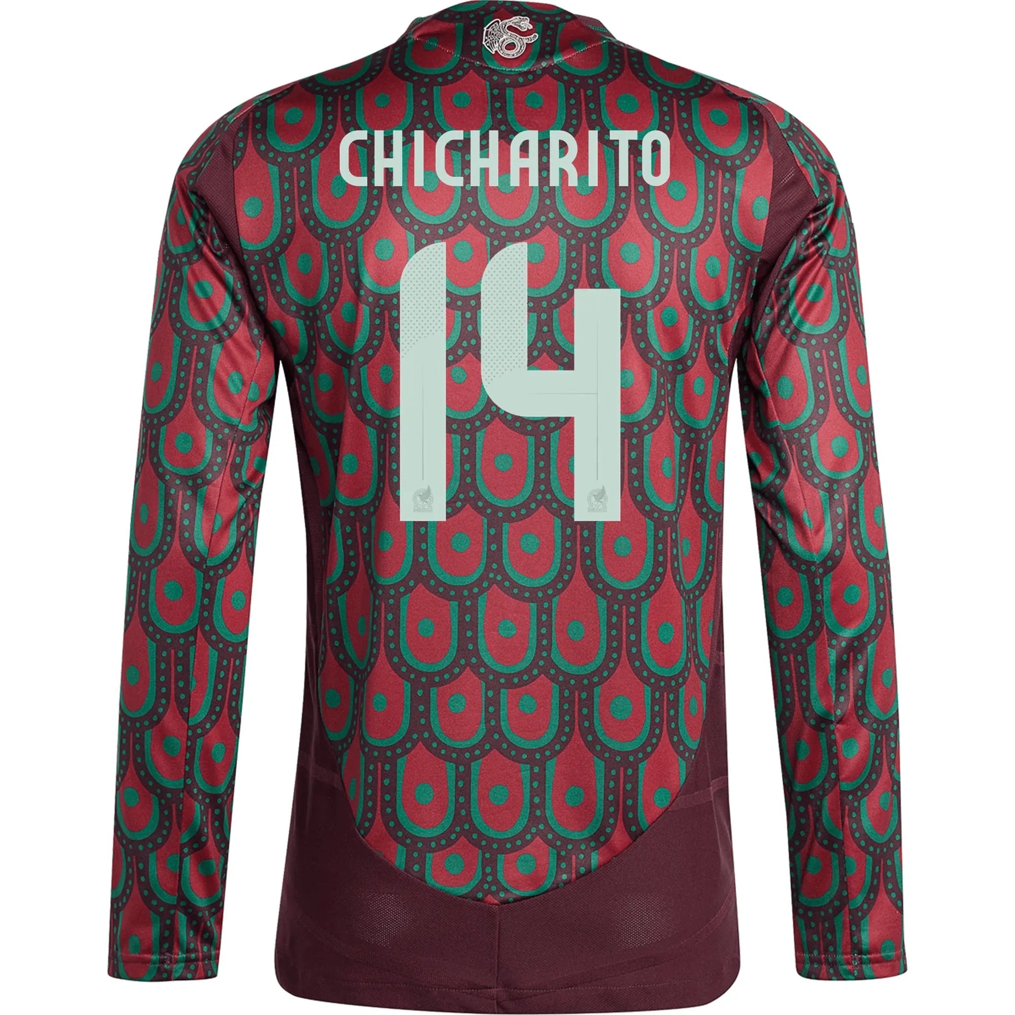 adidas 2024-25 Mexico Men's Stadium Home Long-Sleeve Jersey