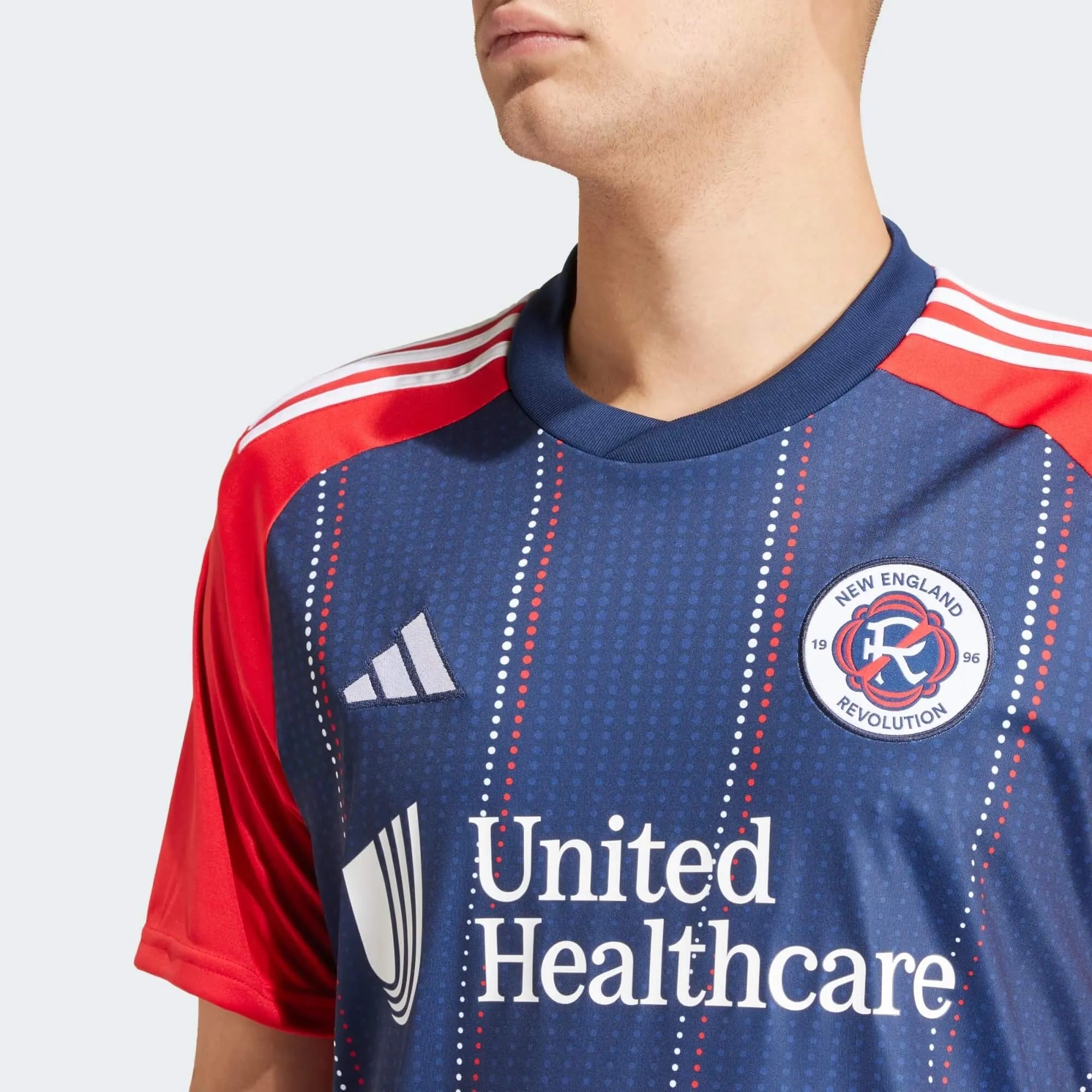 adidas 2024-25 New England Revolution Men's Stadium Home Jersey (Detail 1)