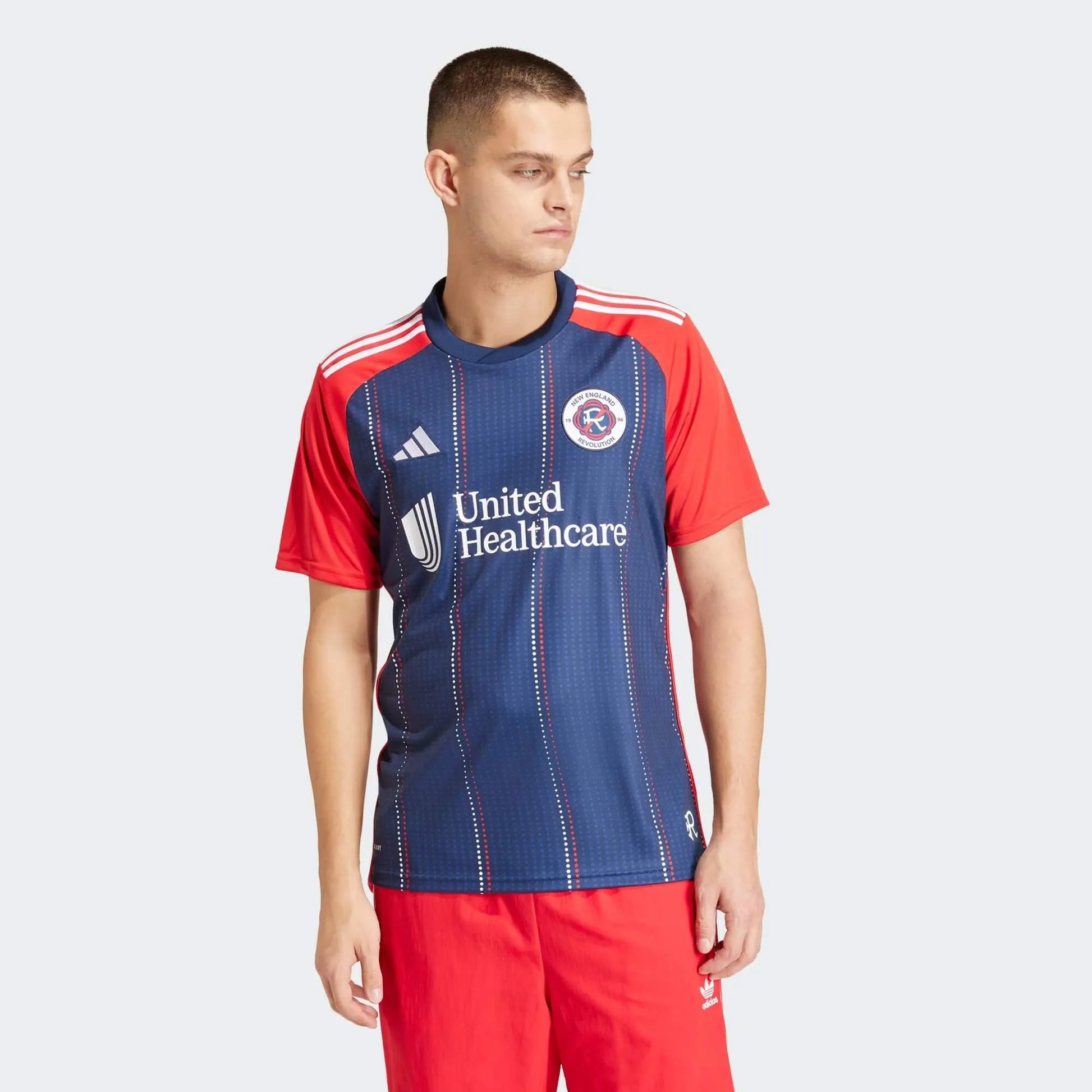 adidas 2024-25 New England Revolution Men's Stadium Home Jersey (Model - Front)