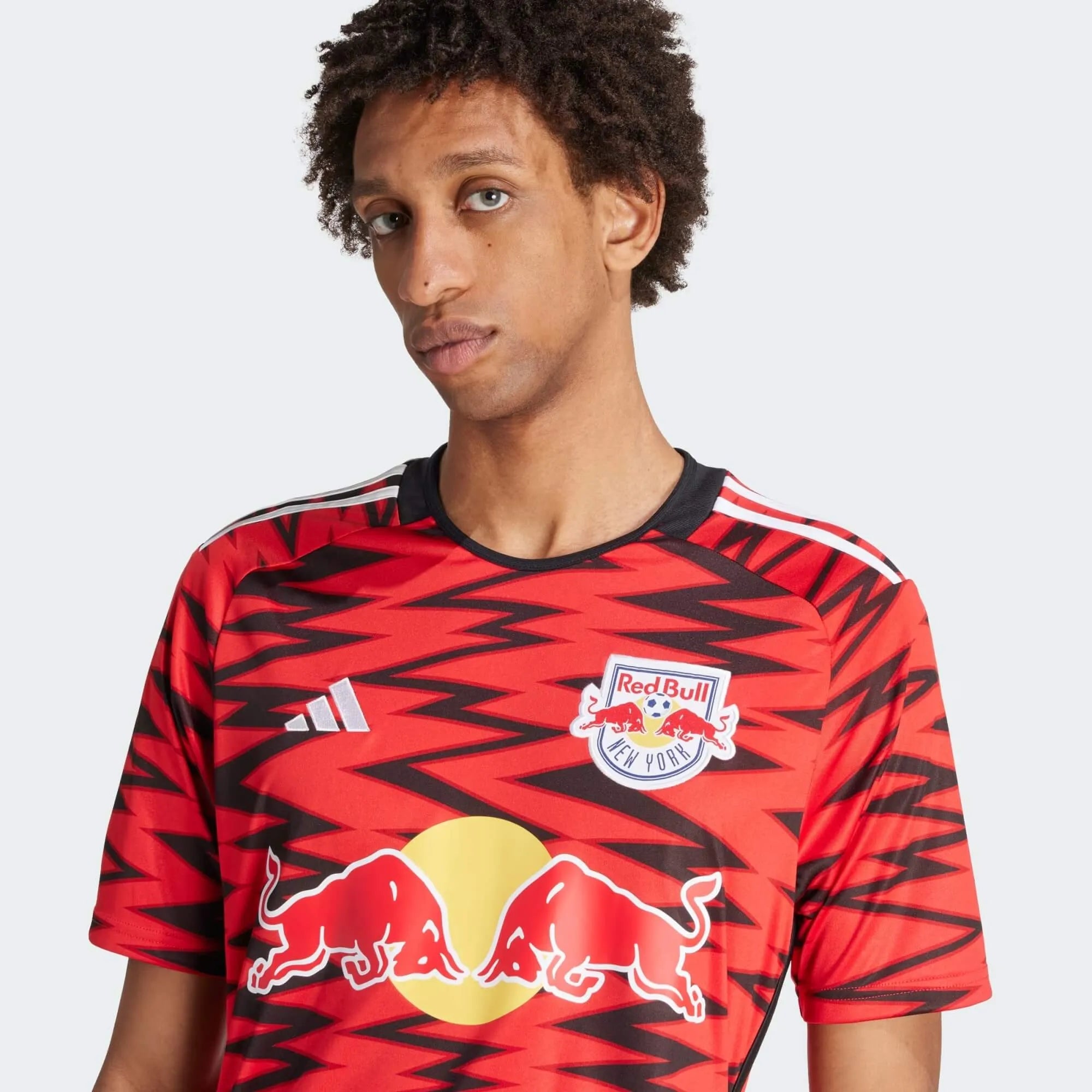 adidas 2024-25 NY Red Bulls Men's Stadium Home Jersey (Detail 1)