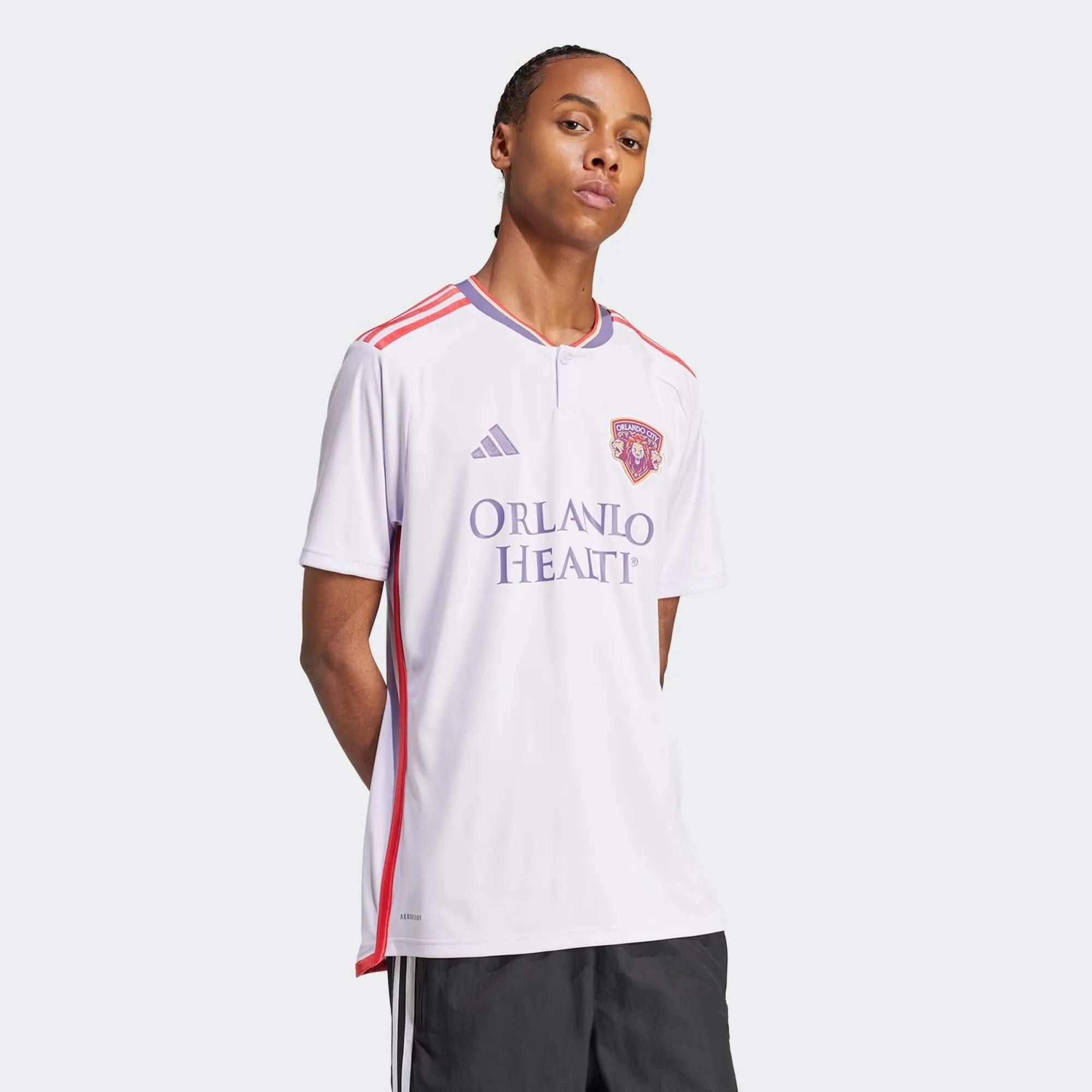 adidas 2024-25 Orlando City Men's Stadium Away Jersey (Model - Side)