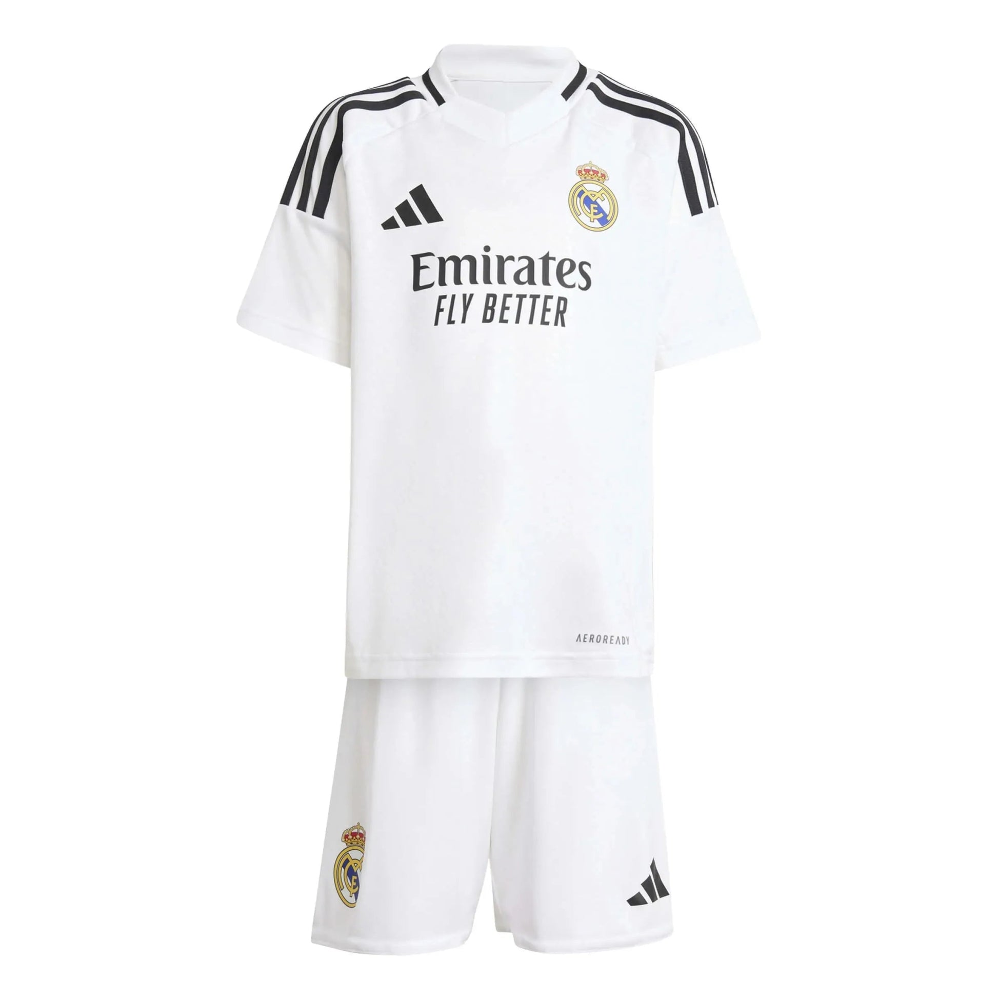 adidas 2024-25 Real Madrid Kids' Home Mini Kit