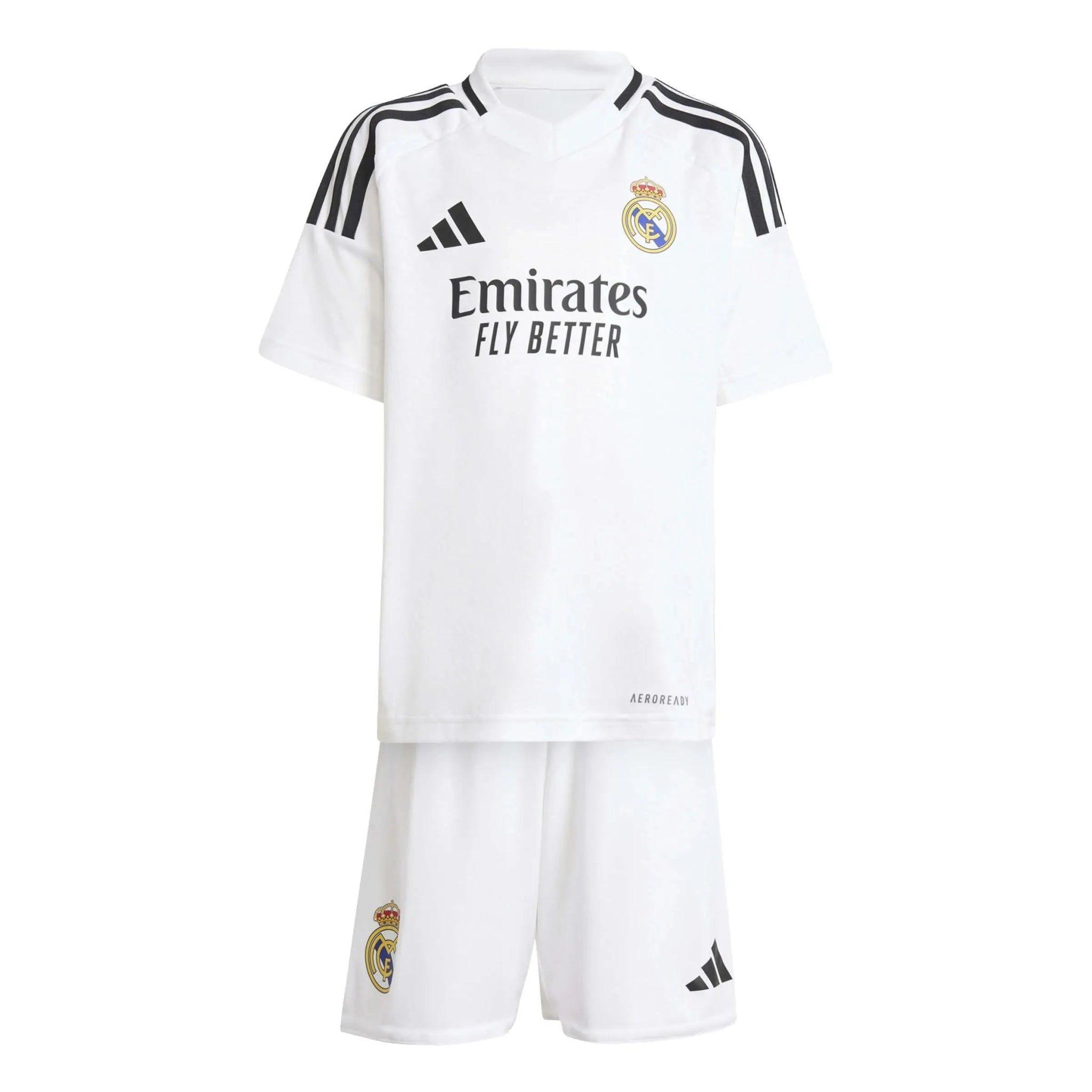adidas 2024-25 Real Madrid Kids' Home Mini Kit