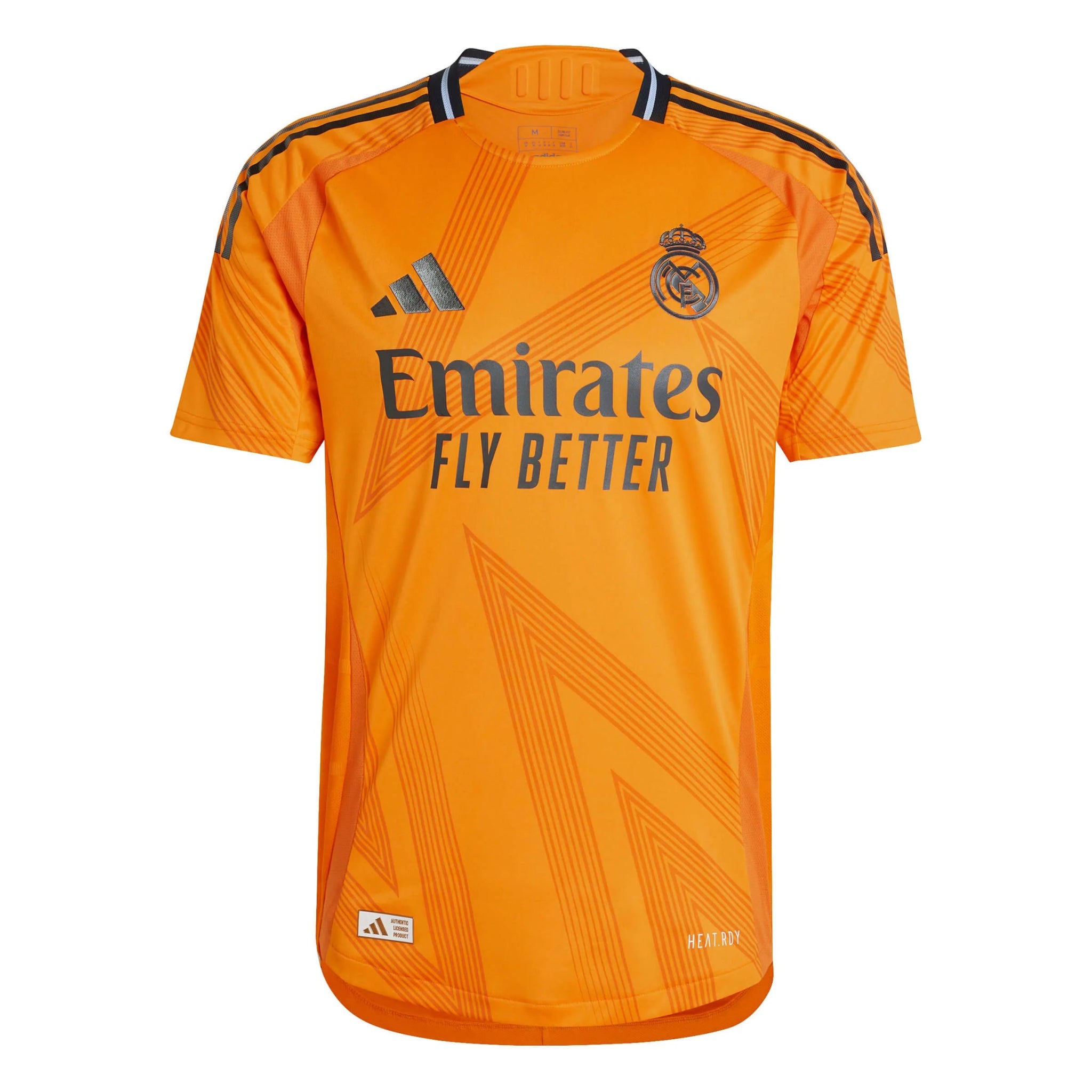 adidas 2024-25 Real Madrid Men's Authentic Away Jersey Crew Orange (Front)