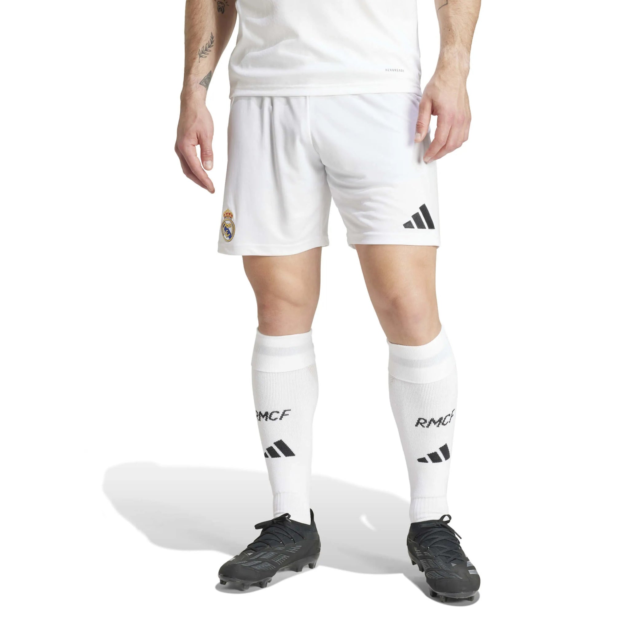 adidas 2024-25 Real Madrid Men's Authentic Home Shorts (Model - Front)