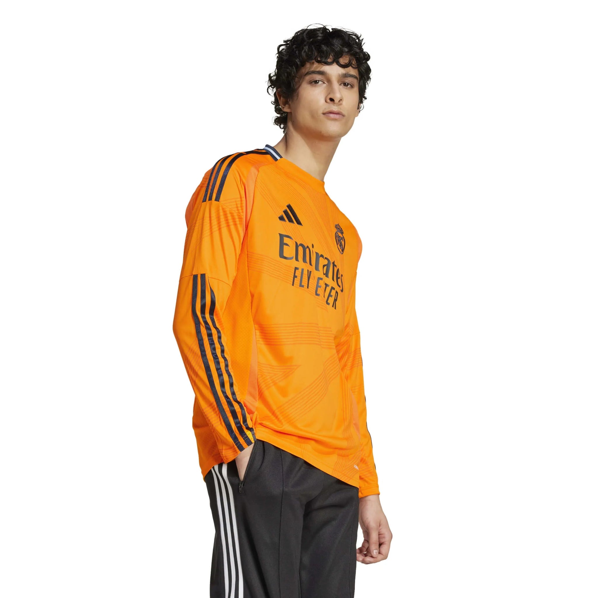 adidas 2024-25 Real Madrid Men's Long-Sleeve Away Jersey