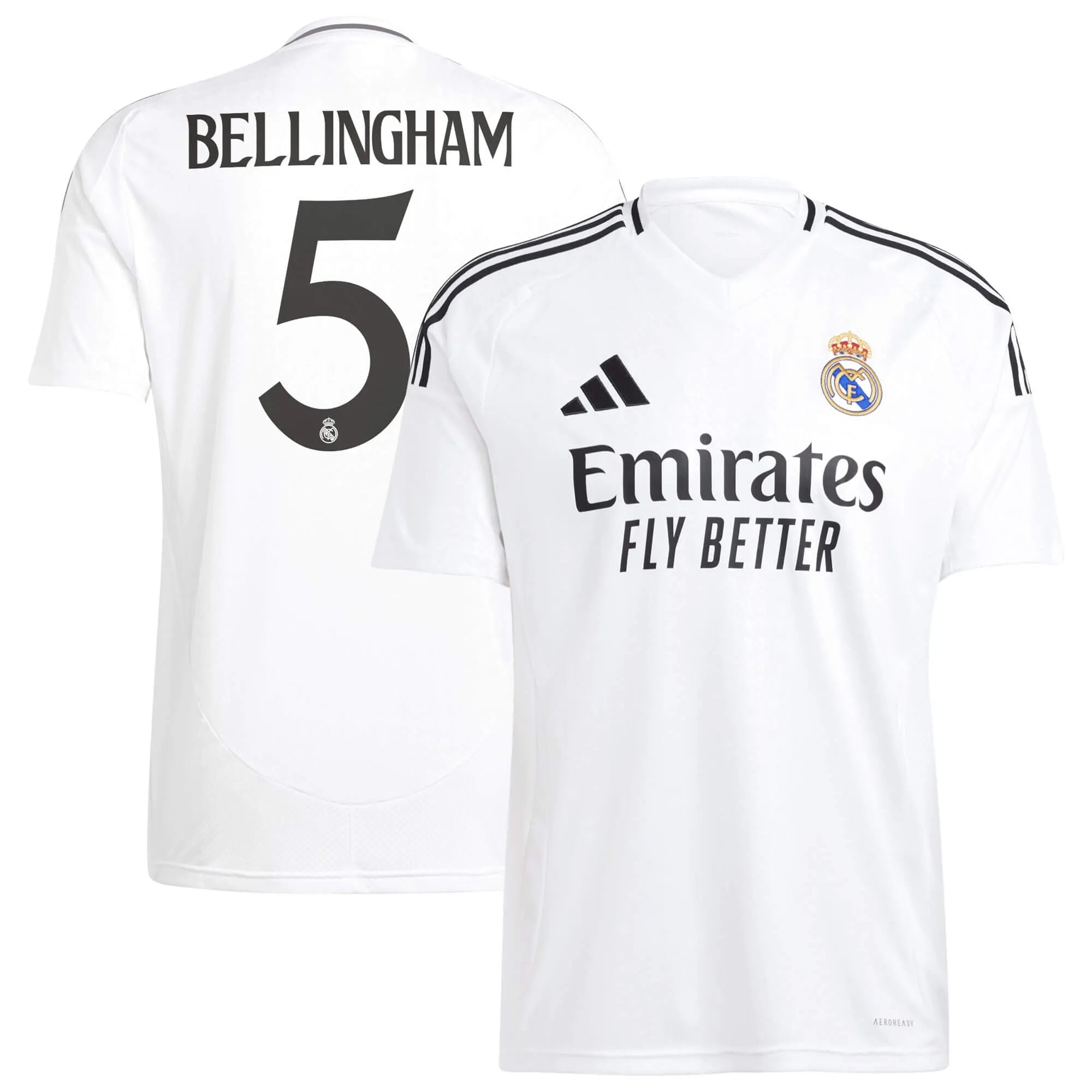 adidas 2024-25 Real Madrid Men's Stadium Home Jersey