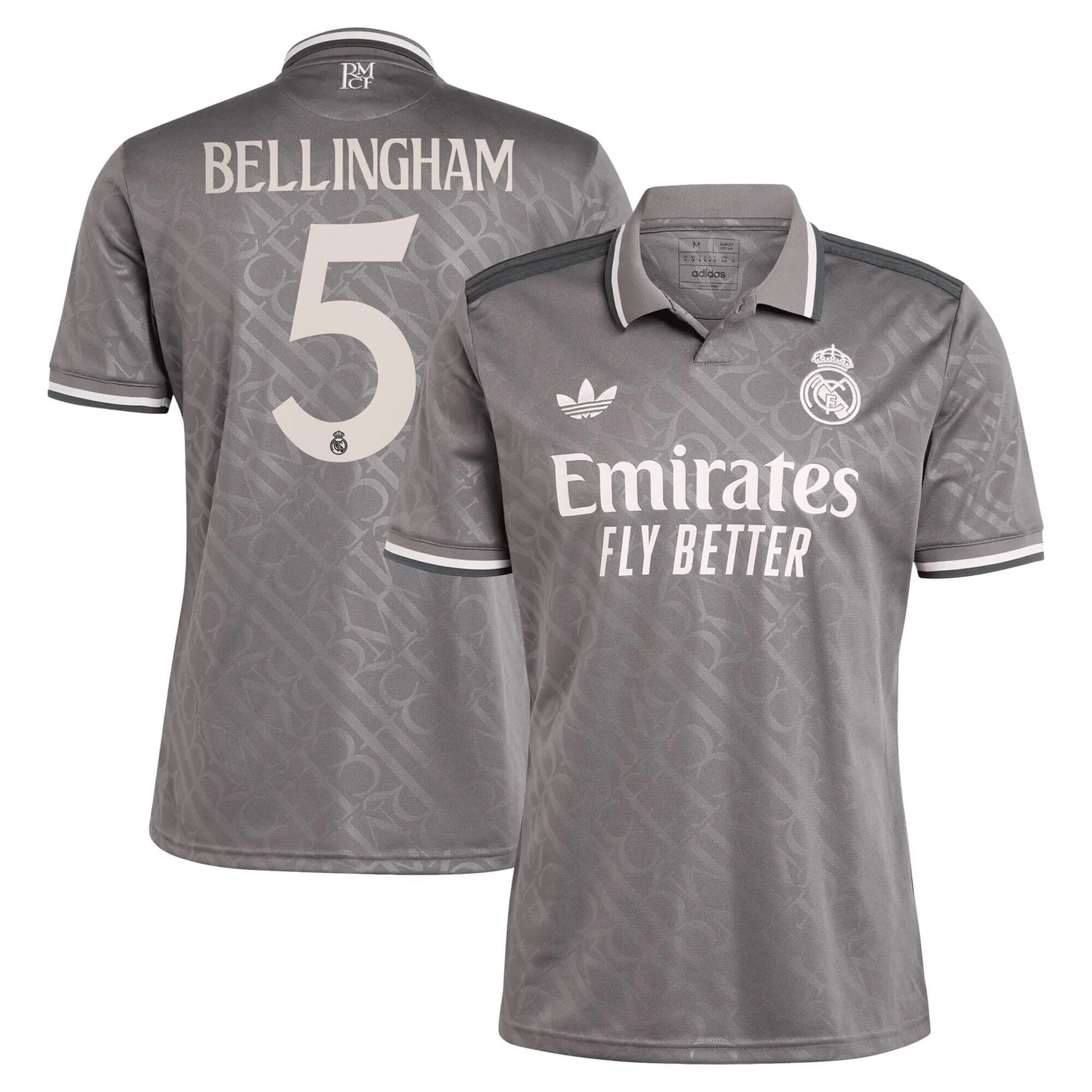 adidas 2024-25 Real Madrid Men's Stadium Third Jersey (Bellingham)