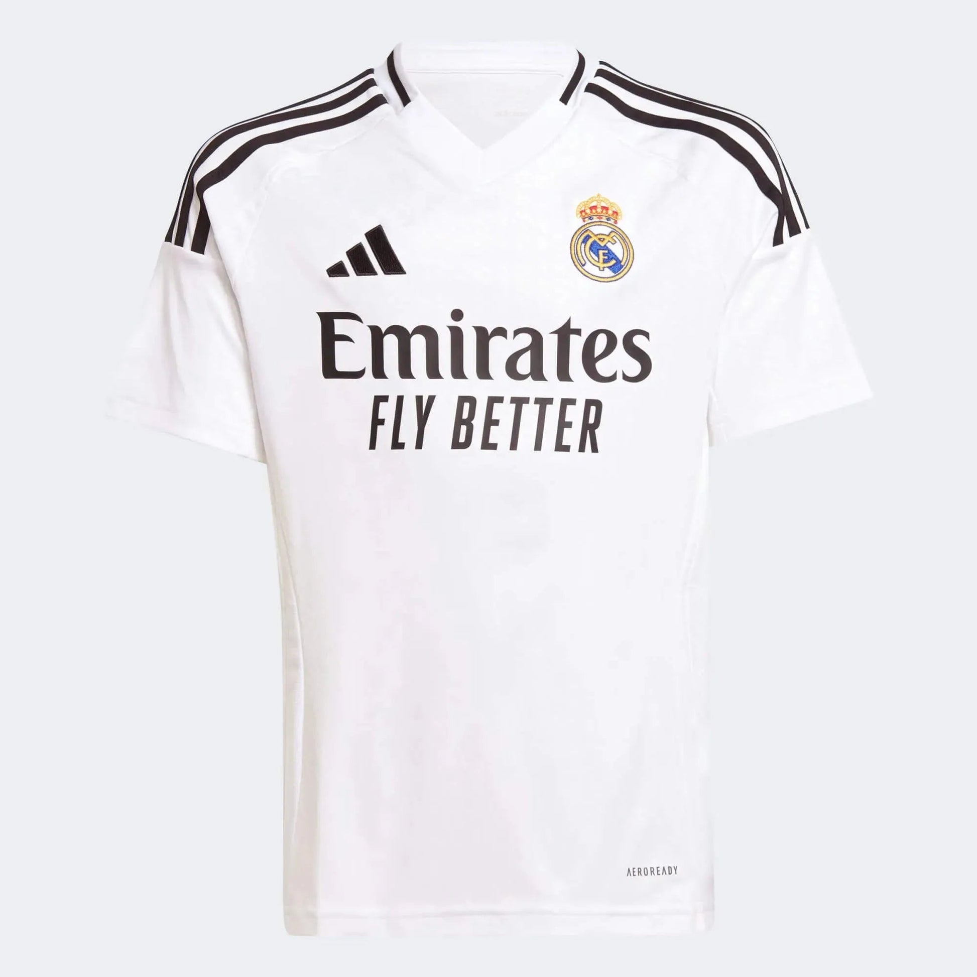 adidas 2024-25 Real Madrid Youth Stadium Home Soccer Jersey adidas 2024-25 Real Madrid Youth Stadium Home Soccer Jersey