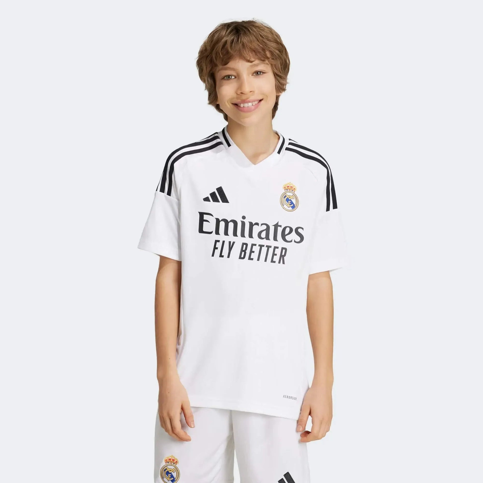 adidas 2024-25 Real Madrid Youth Stadium Home Jersey
