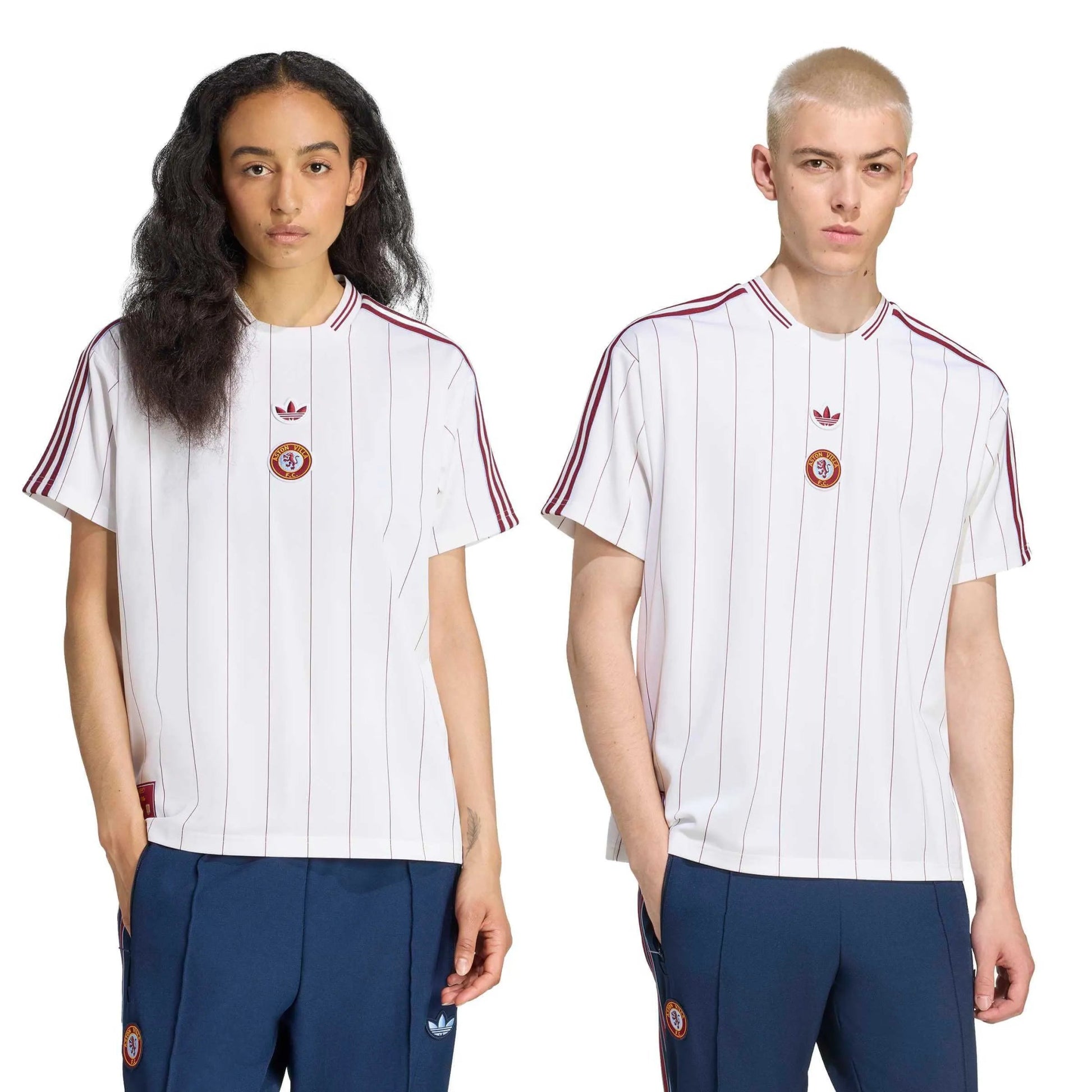 adidas 2025-25 Aston Villa Men's Icon Soccer Jersey (Models - Front)