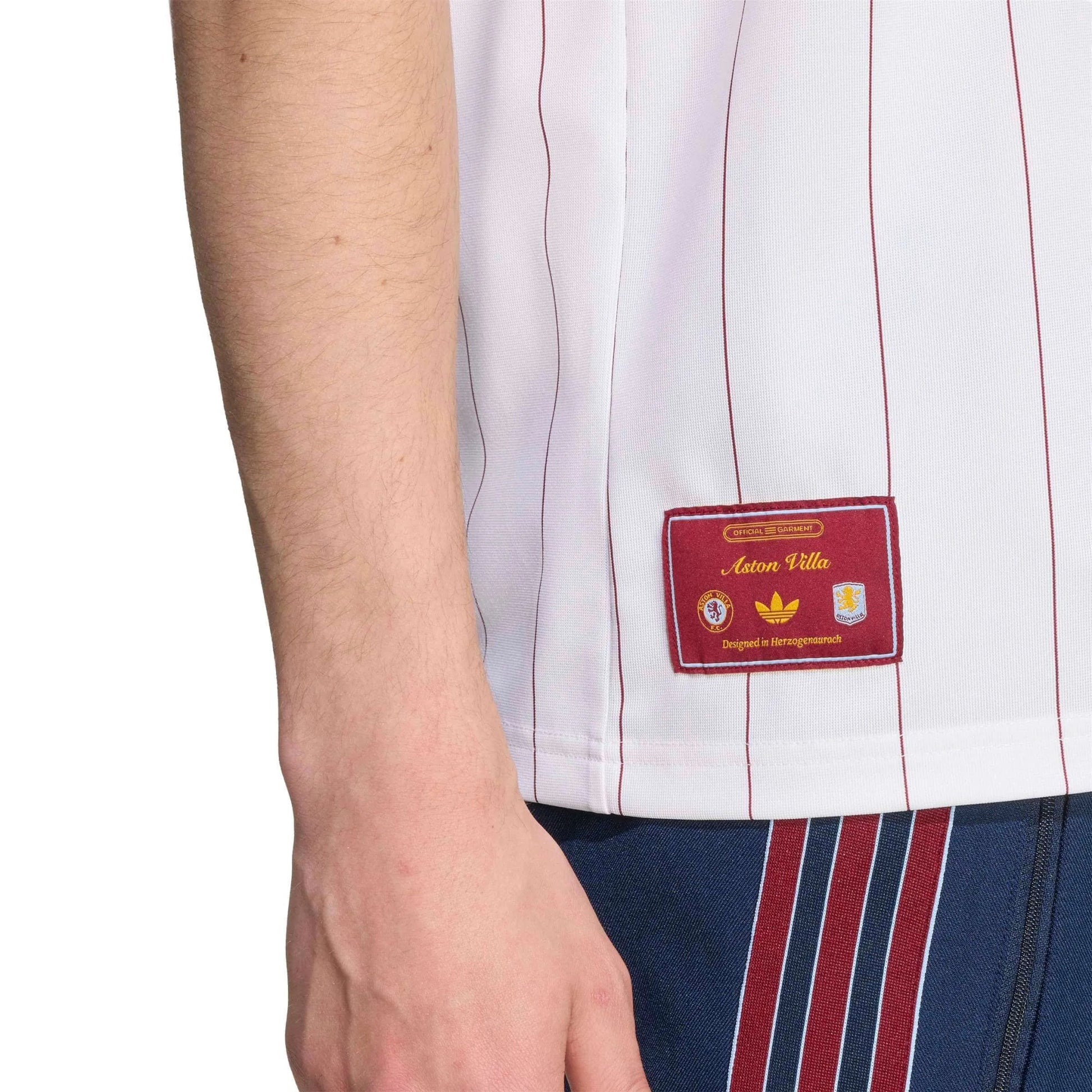 adidas 2025-25 Aston Villa Men's Icon Soccer Jersey (Detail 2)