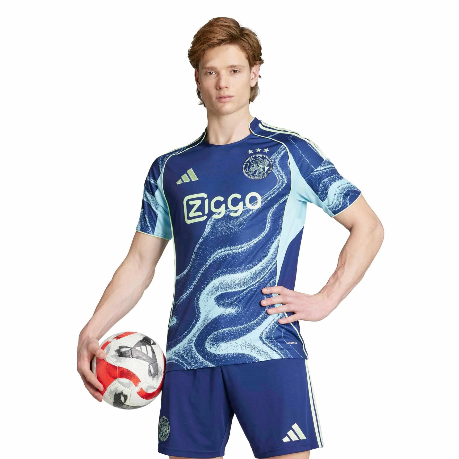 adidas 2025-26 Ajax Men's Stadium Away Soccer Jersey (Model - Front)