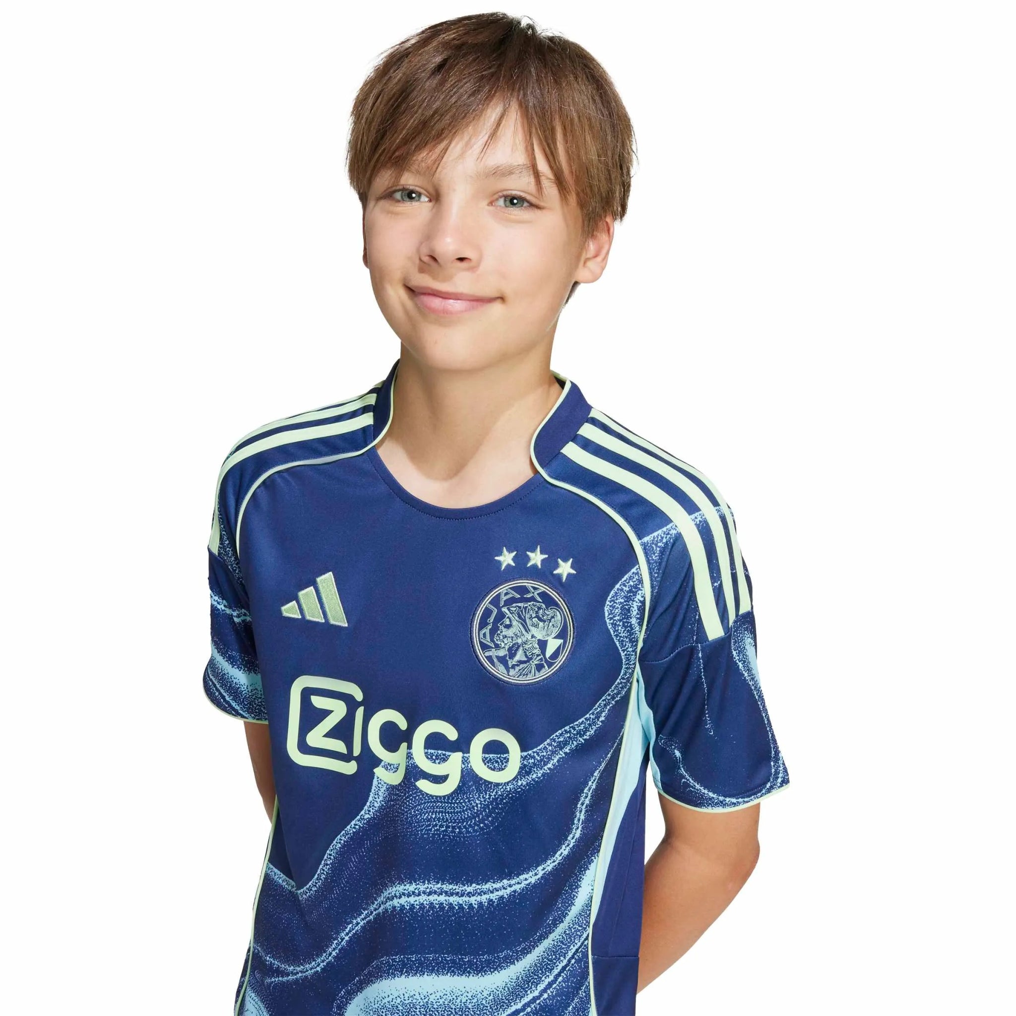 adidas 2025-26 Ajax Youth Stadium Away Soccer Jersey (Detail 1)