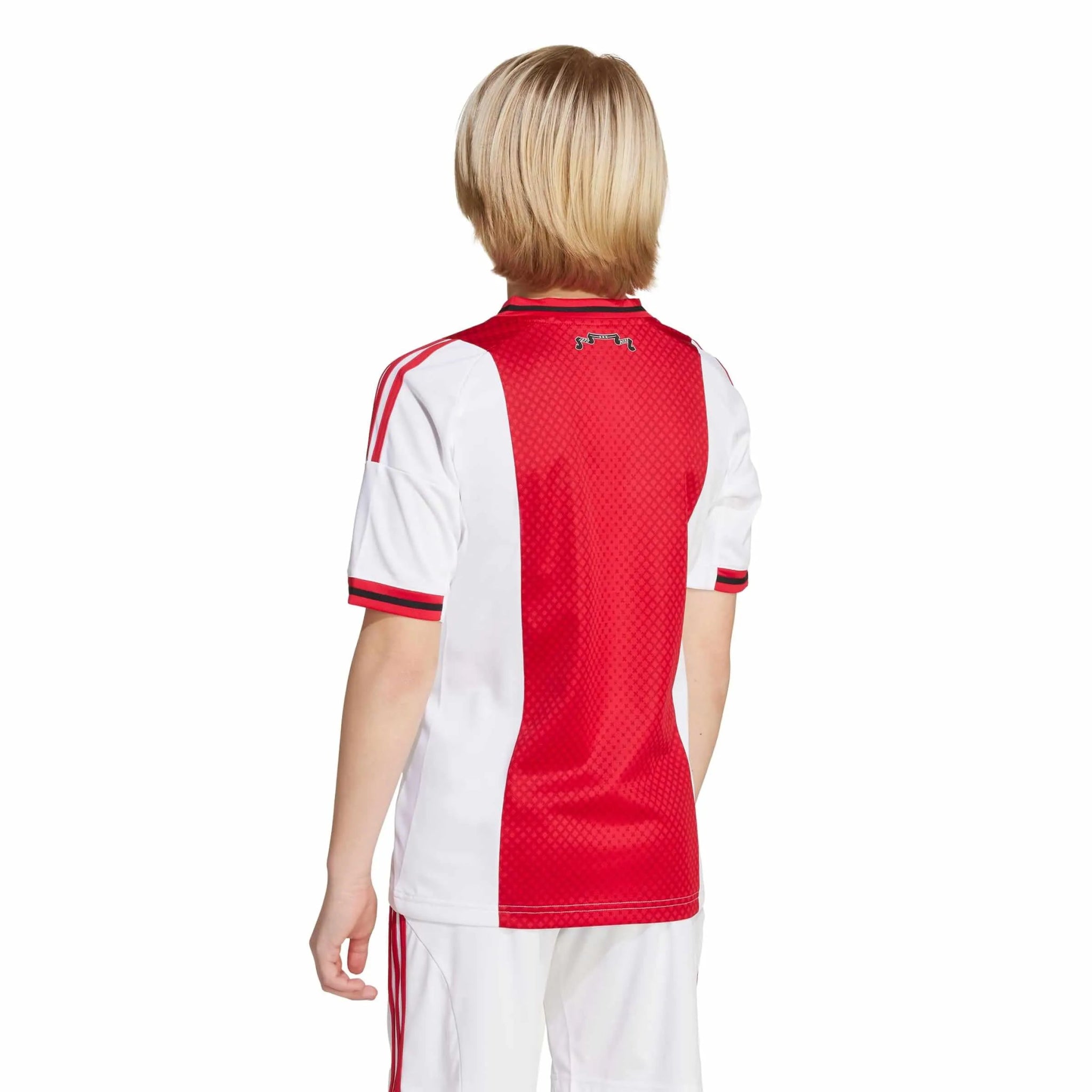 adidas 2025-26 Ajax Youth Stadium Home Soccer Jersey (Model - Back)