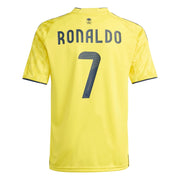 adidas 2025-26 Al Nassr Youth Stadium Home Ronaldo #7 Soccer Jersey (Back)