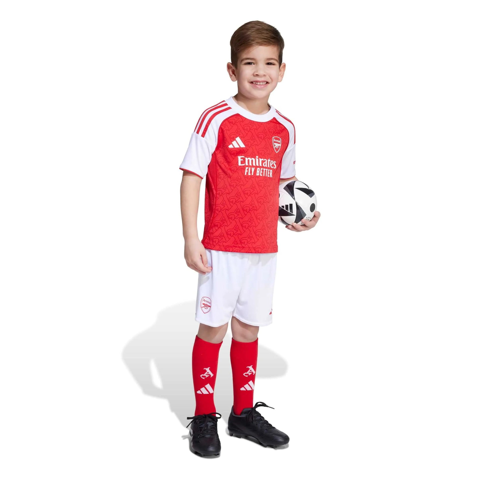 adidas 2025-26 Arsenal Kid's Home Mini Kit (Model - Side)