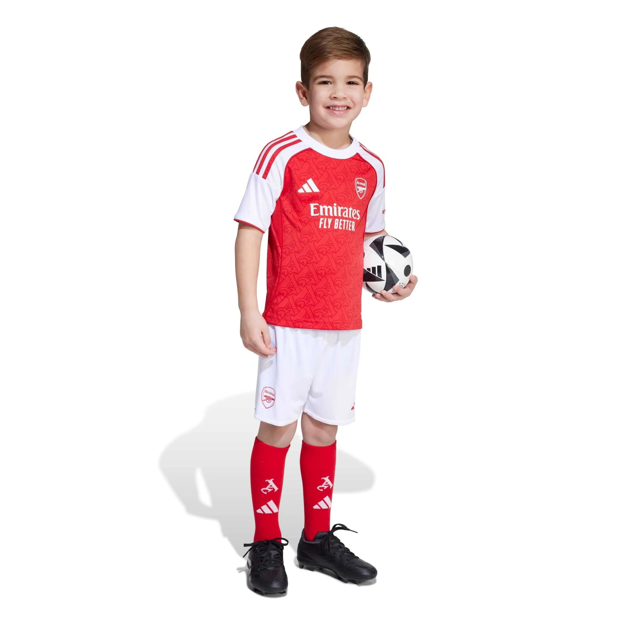 adidas 2025-26 Arsenal Kid's Home Mini Kit (Model - Side)