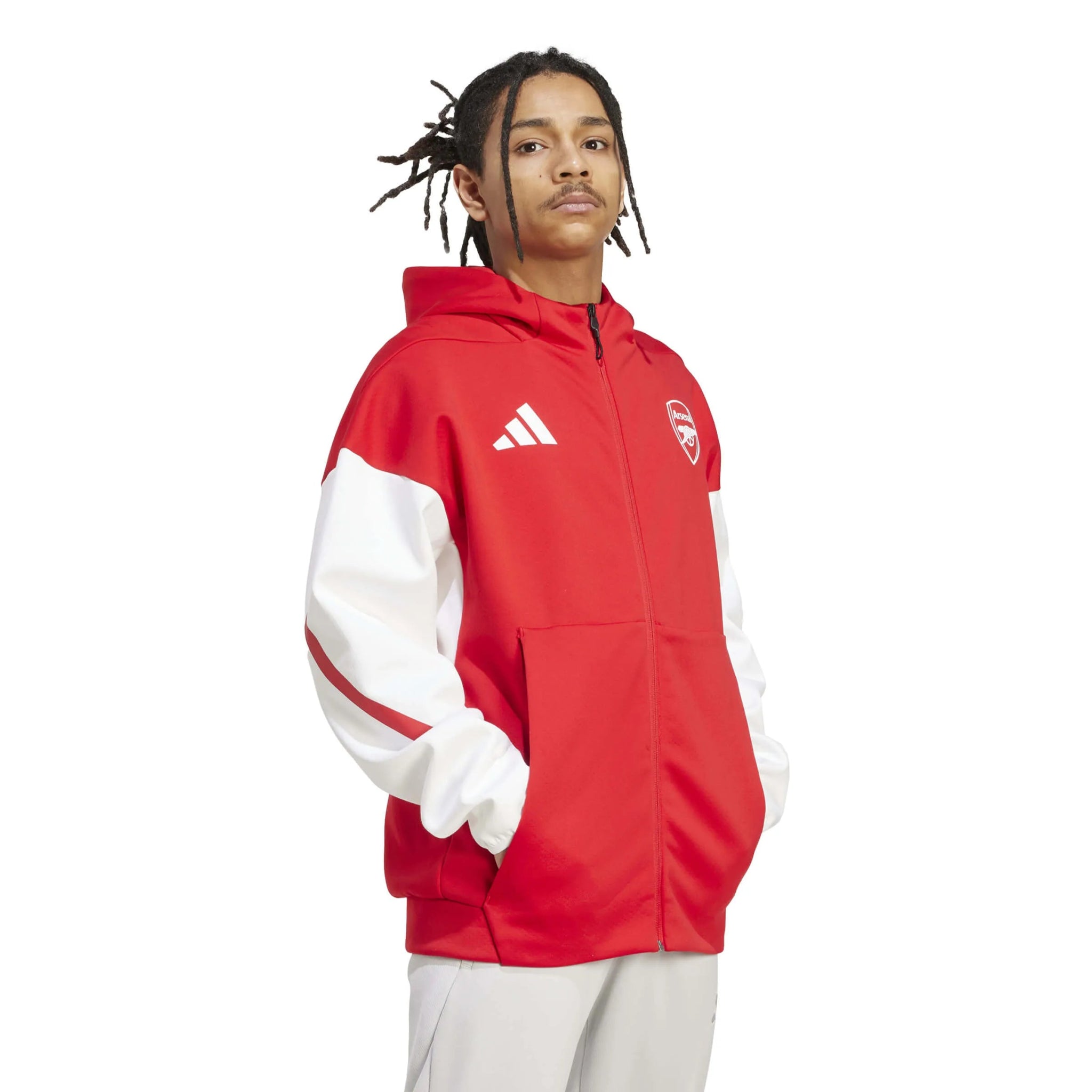 adidas 2025-26 Arsenal Men's Anthem Jacket (Model - Side)