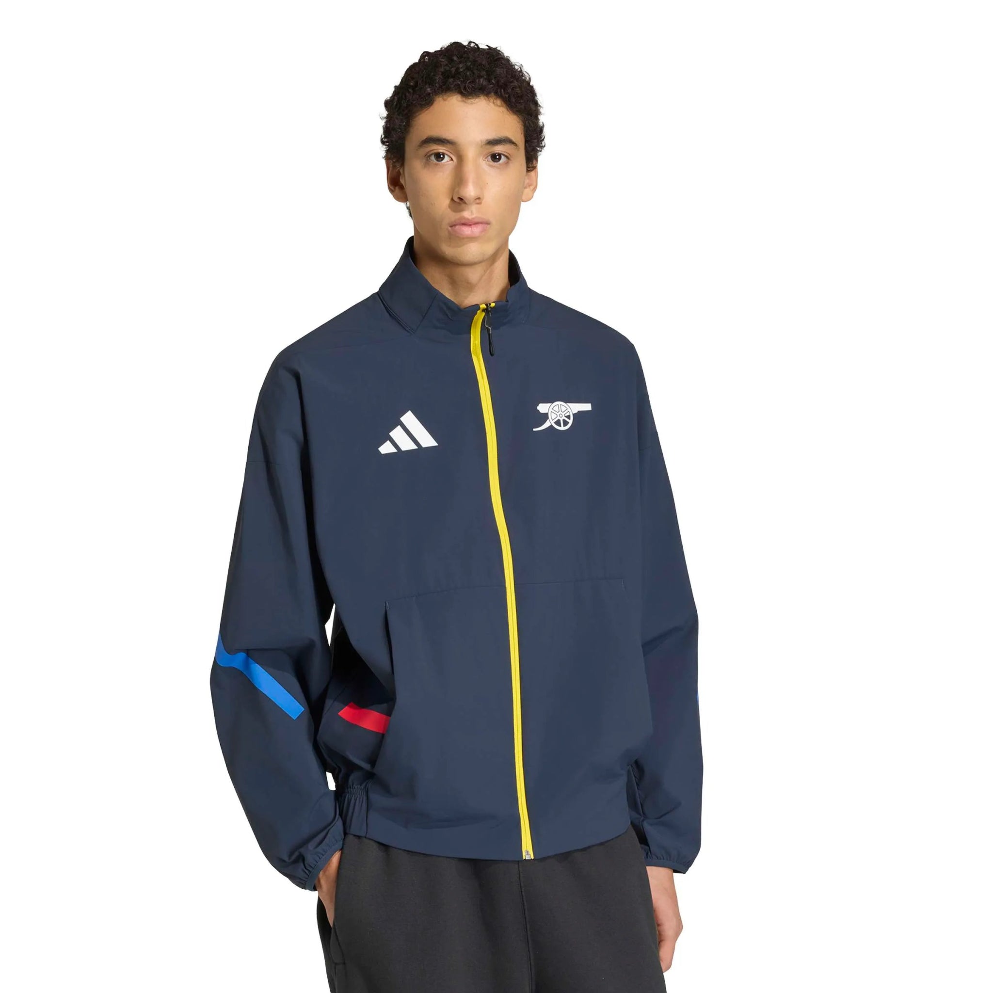 adidas 2025-26 Arsenal Men's Anthem Jacket Night Navy (Model - Front)