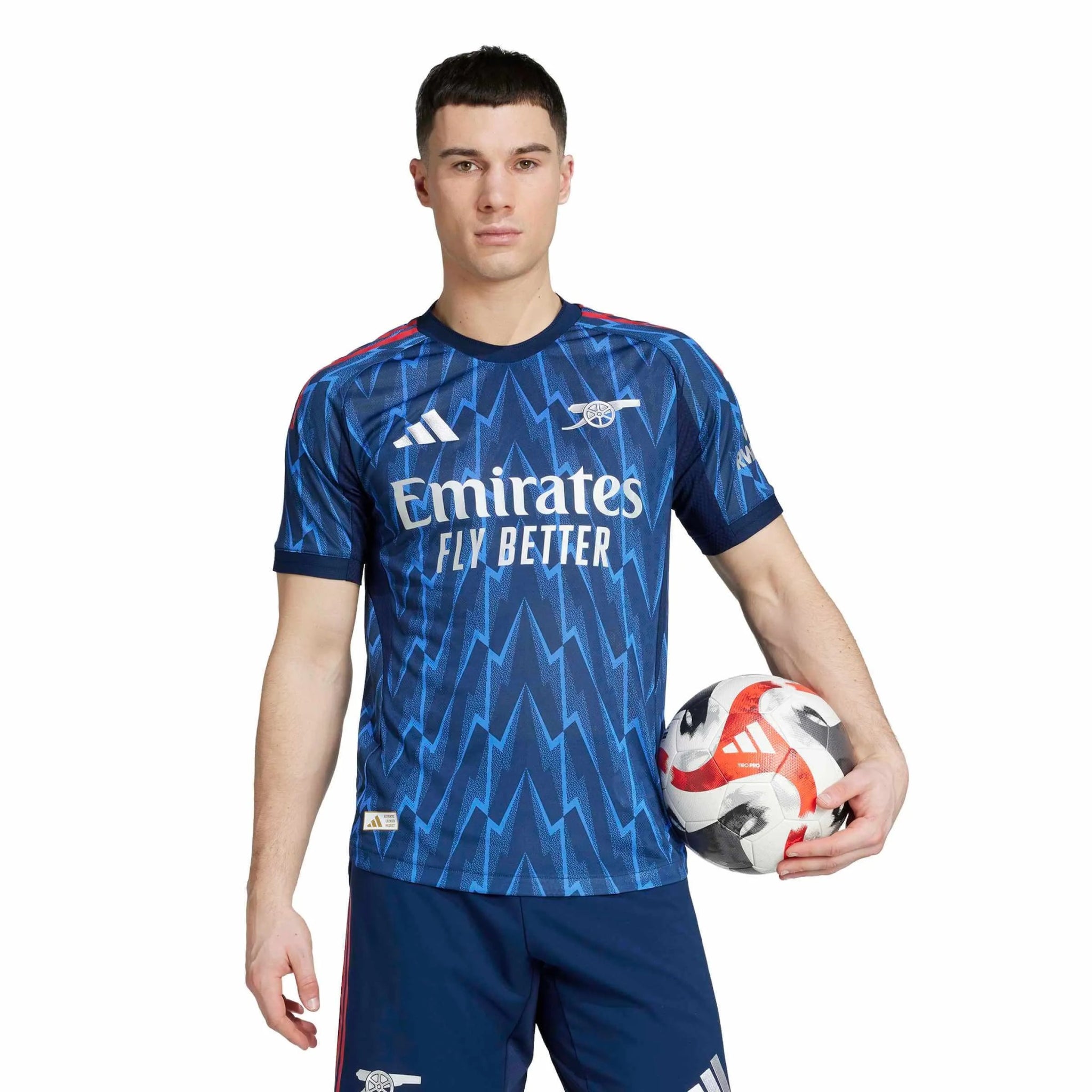 adidas 2025-26 Arsenal Men's Authentic Away Soccer Jersey (Model - Front)