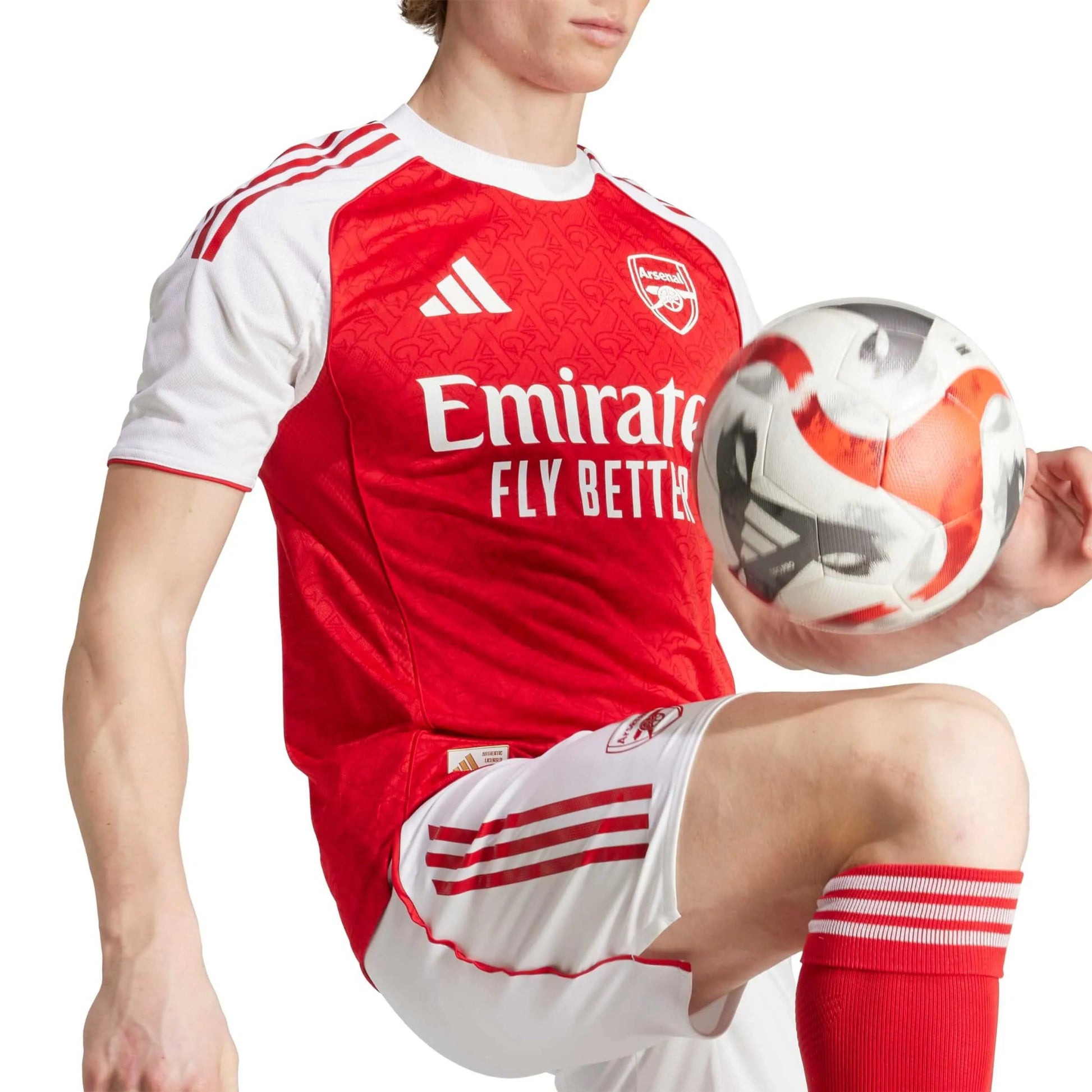 adidas 2025-26 Arsenal Men's Authentic Home Soccer Jersey (Detail 1)